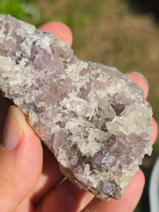 Fluorite avec cristallisation de Quartz d'Espagne E