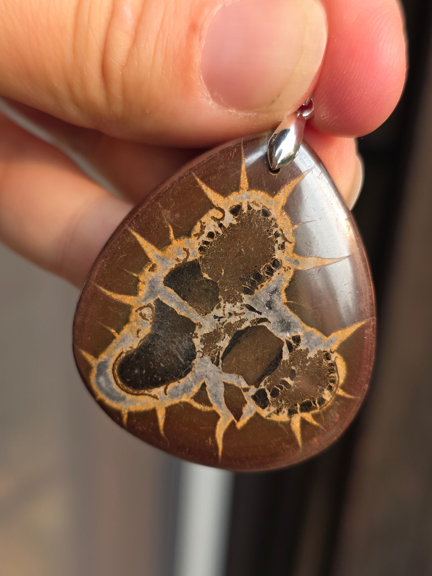 Pendentif Septaria sauvage n°3