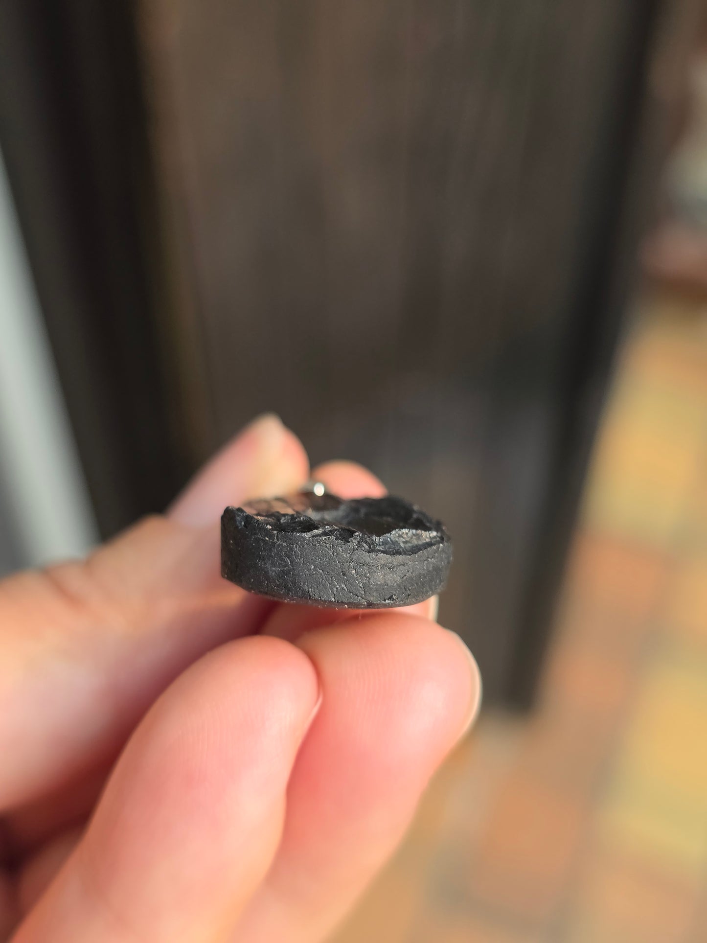Pendentif Tourmaline noire brute n°4