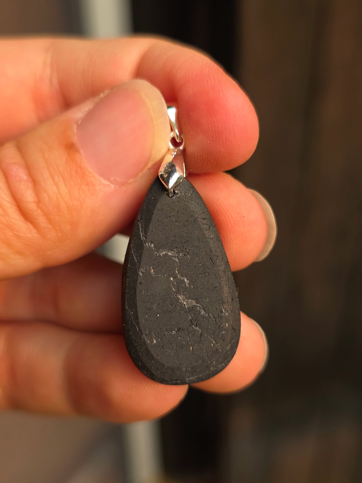 Pendentif Tourmaline noire brute n°4