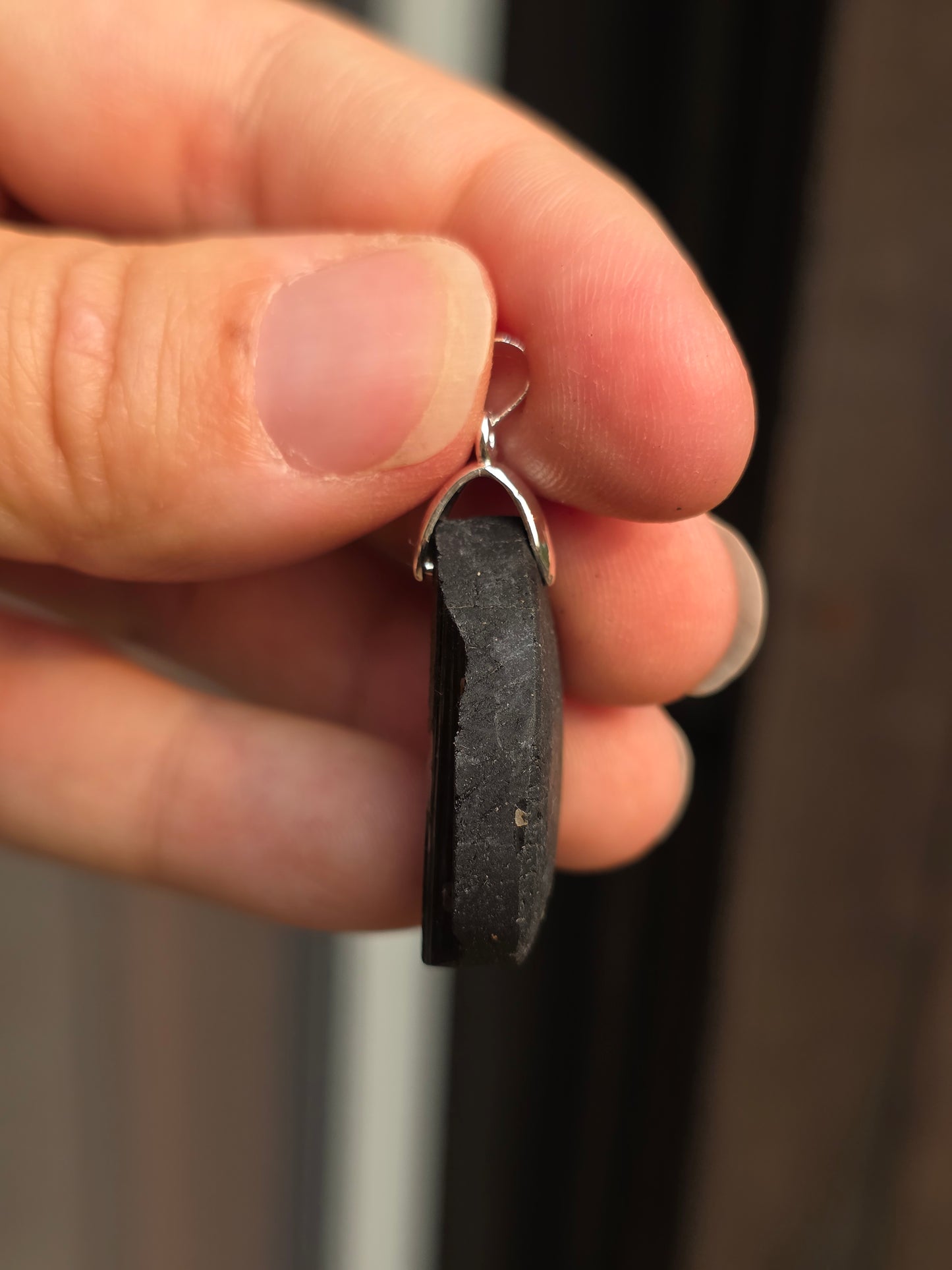 Pendentif Tourmaline noire brute n°5
