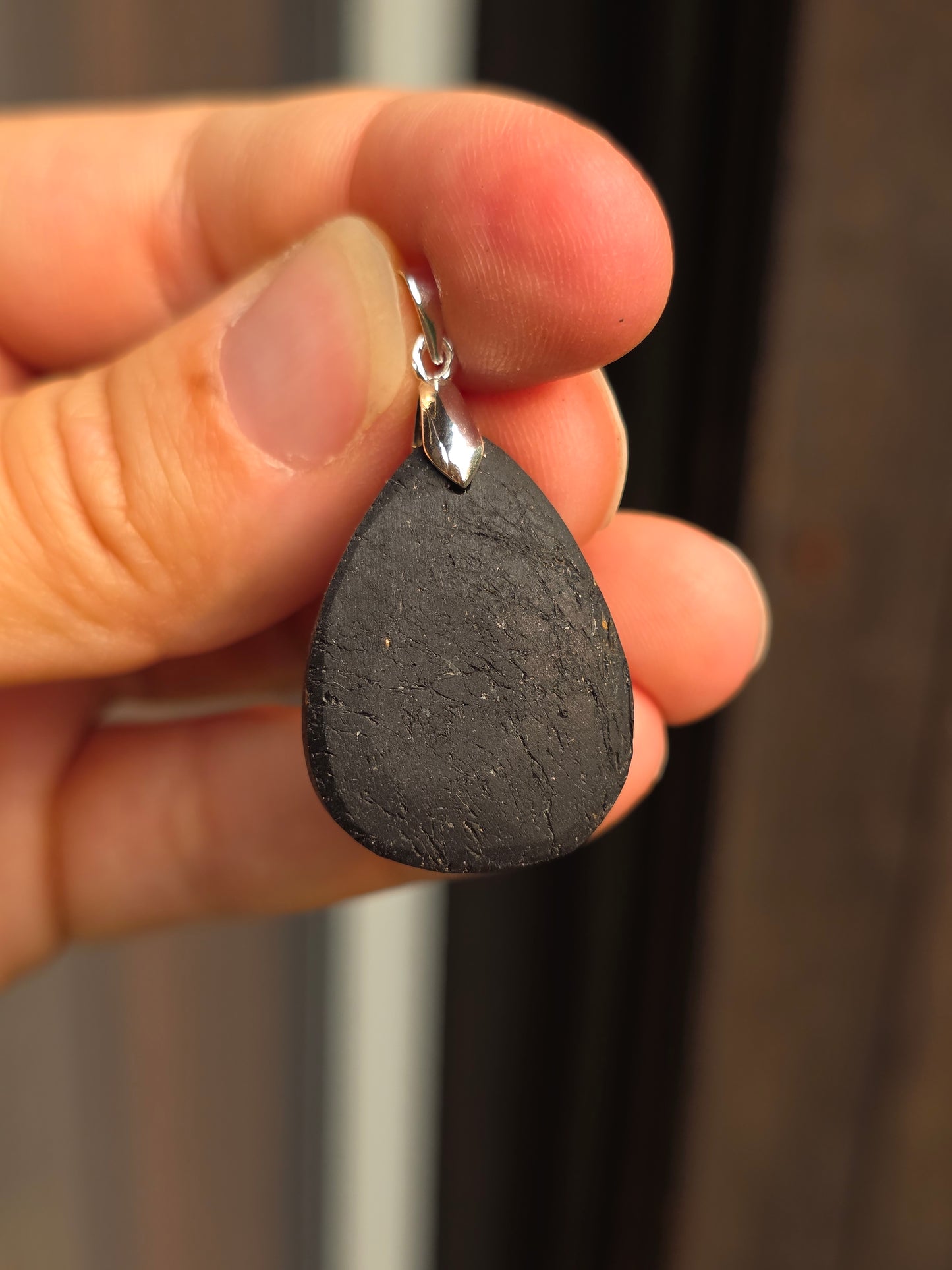 Pendentif Tourmaline noire brute n°5