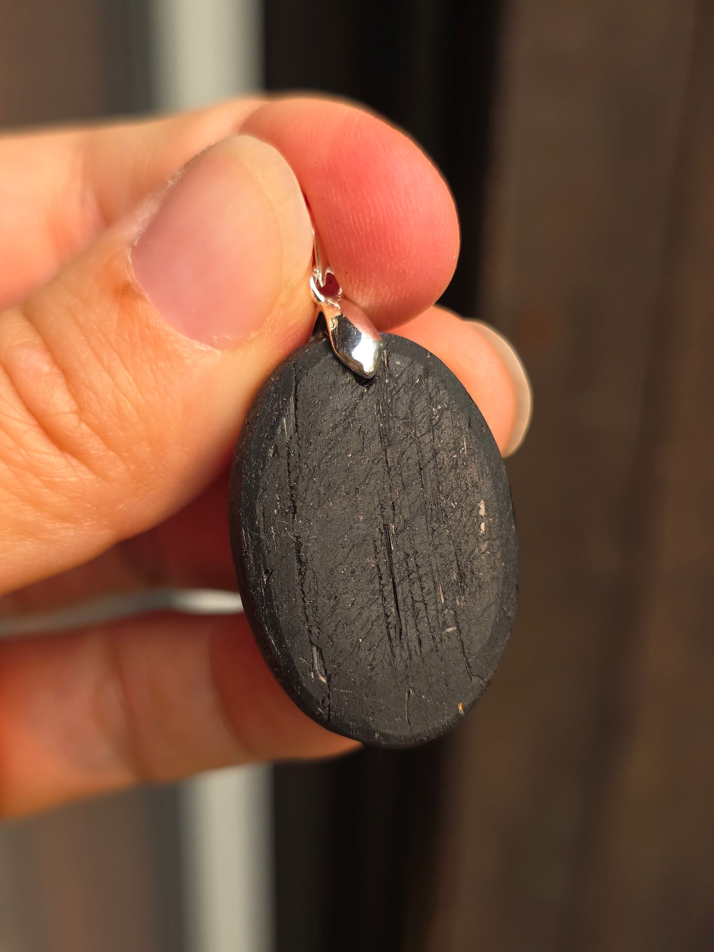 Pendentif Tourmaline noire brute n°7