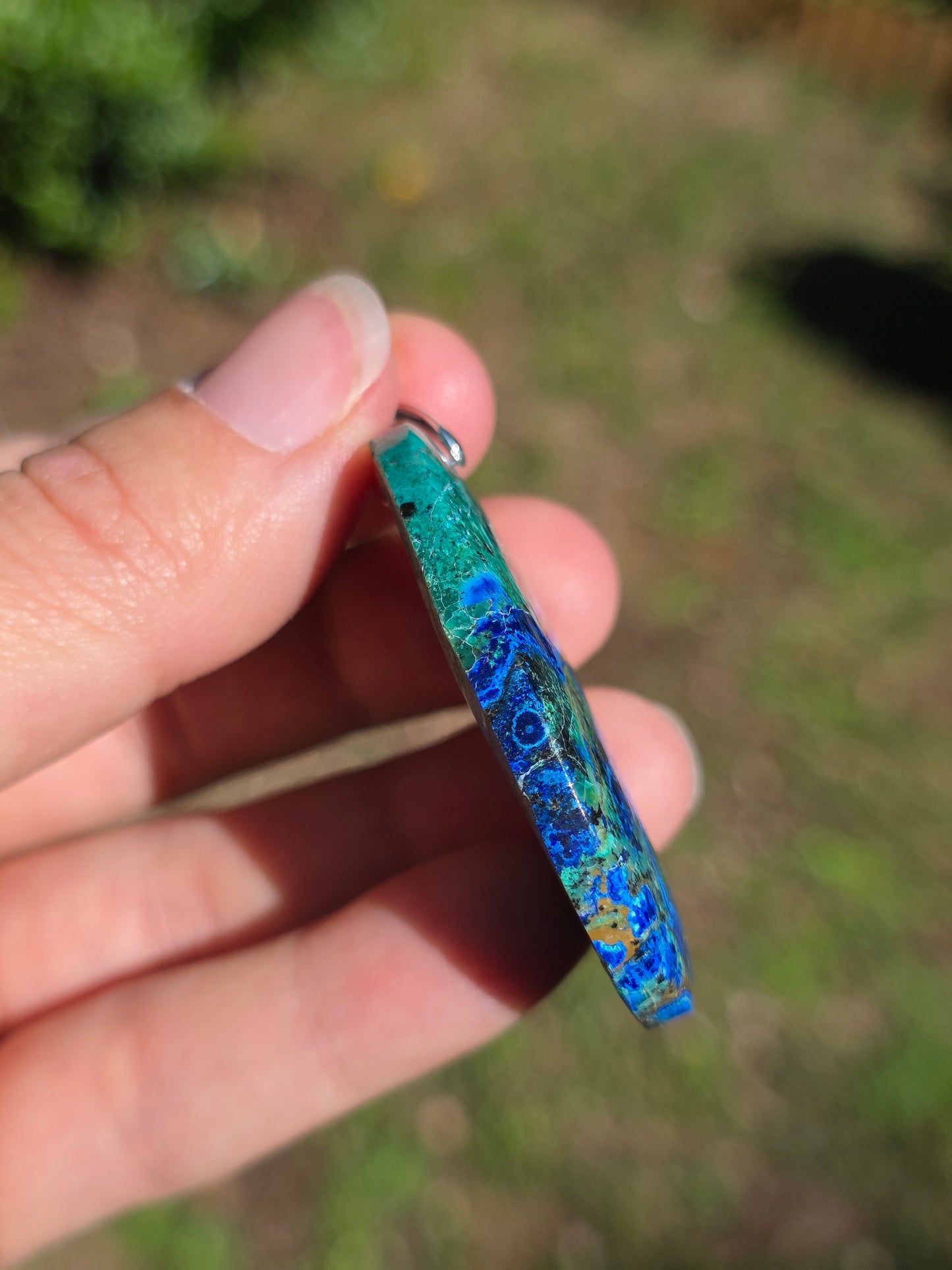Pendentif Azurite Malachite n°1