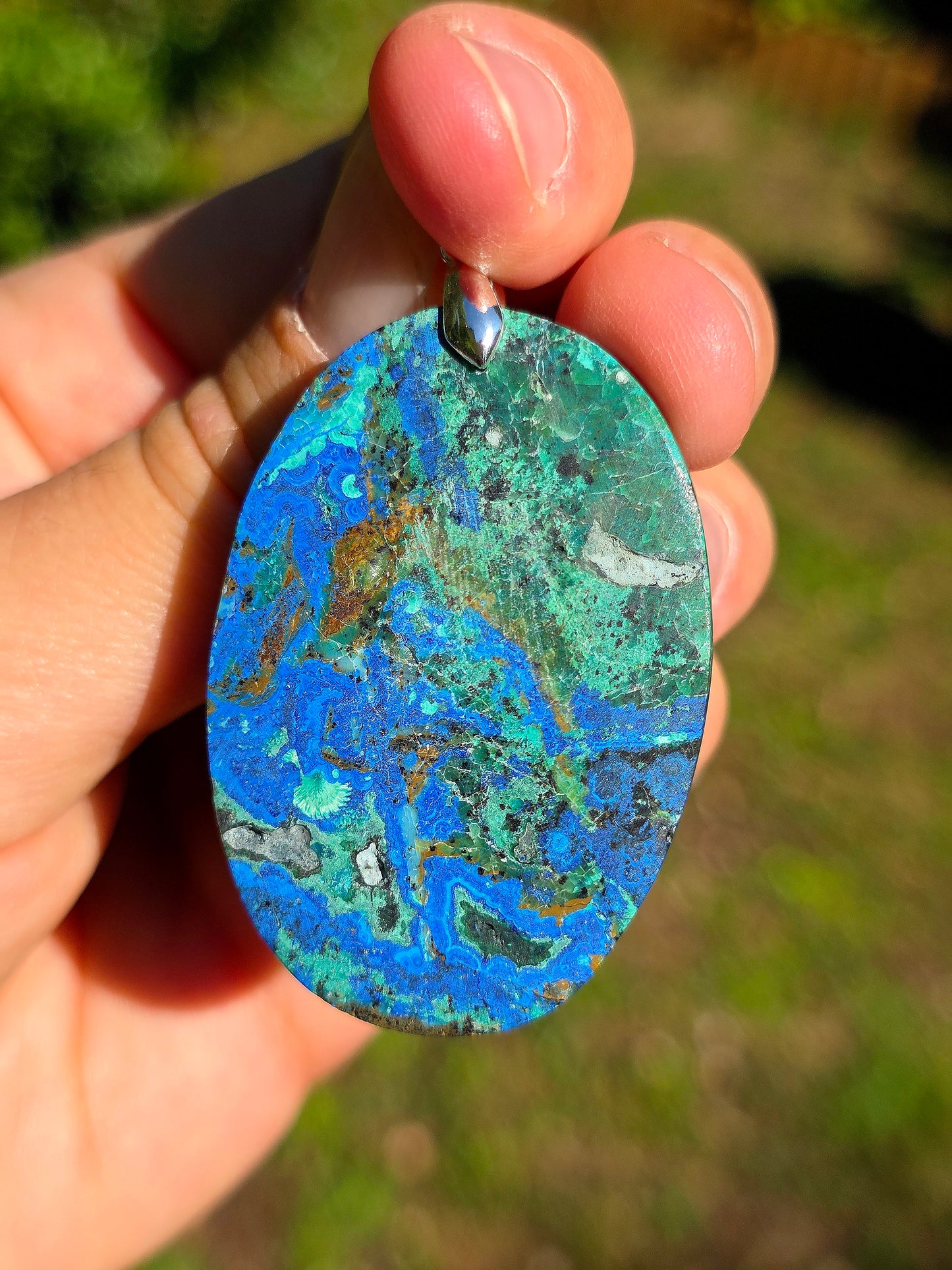 Pendentif Azurite Malachite n°1