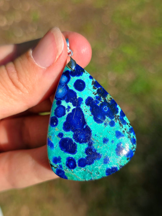 Pendentif Azurite Malachite n°2