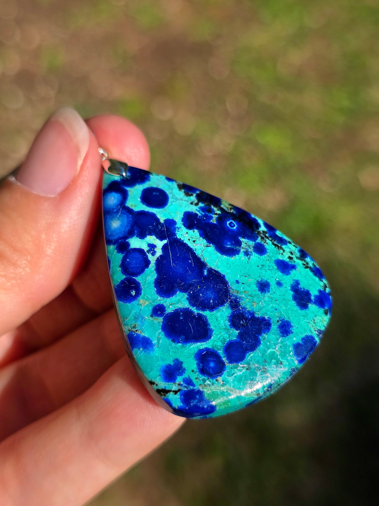 Pendentif Azurite Malachite n°2