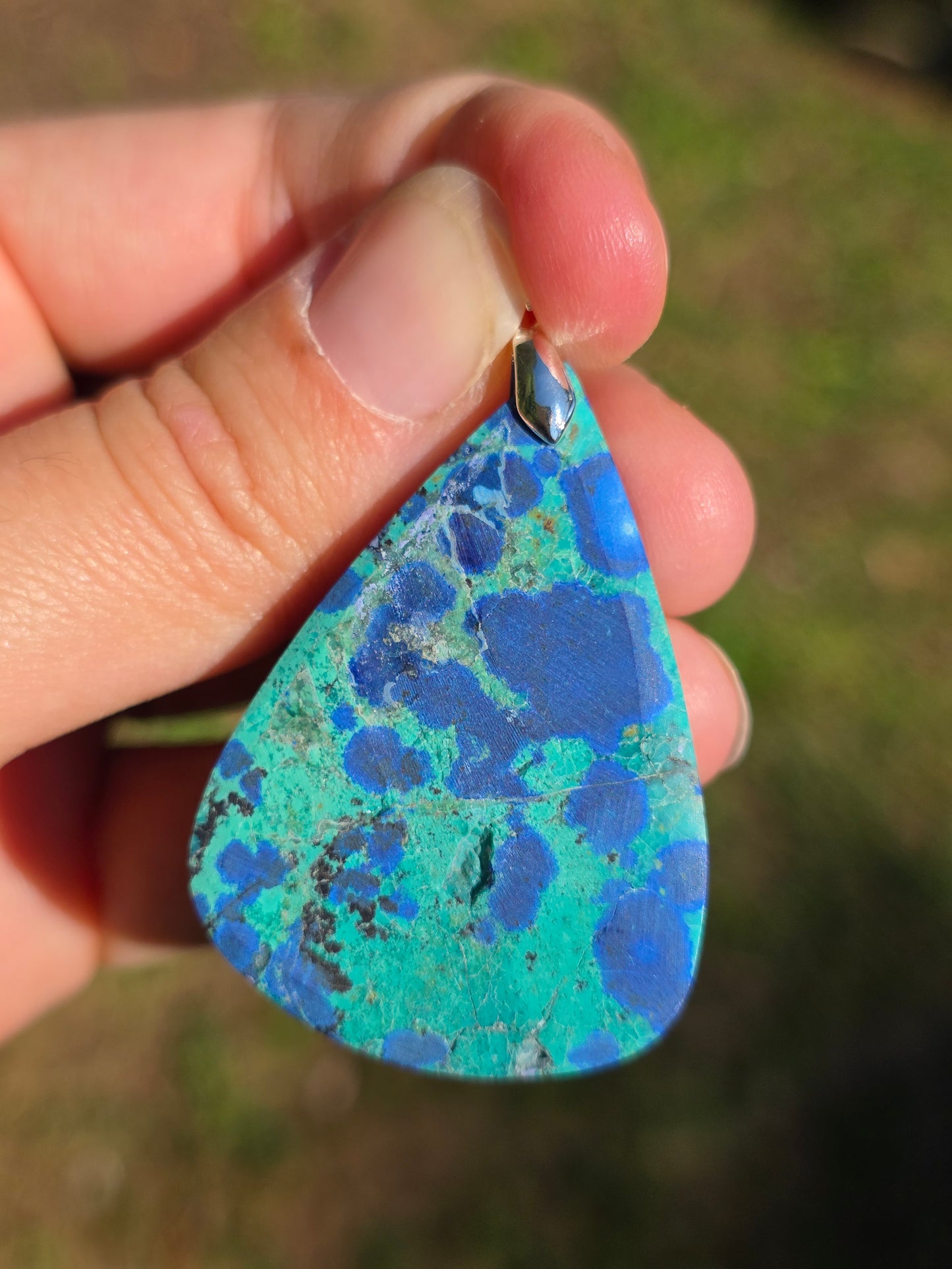 Pendentif Azurite Malachite n°2