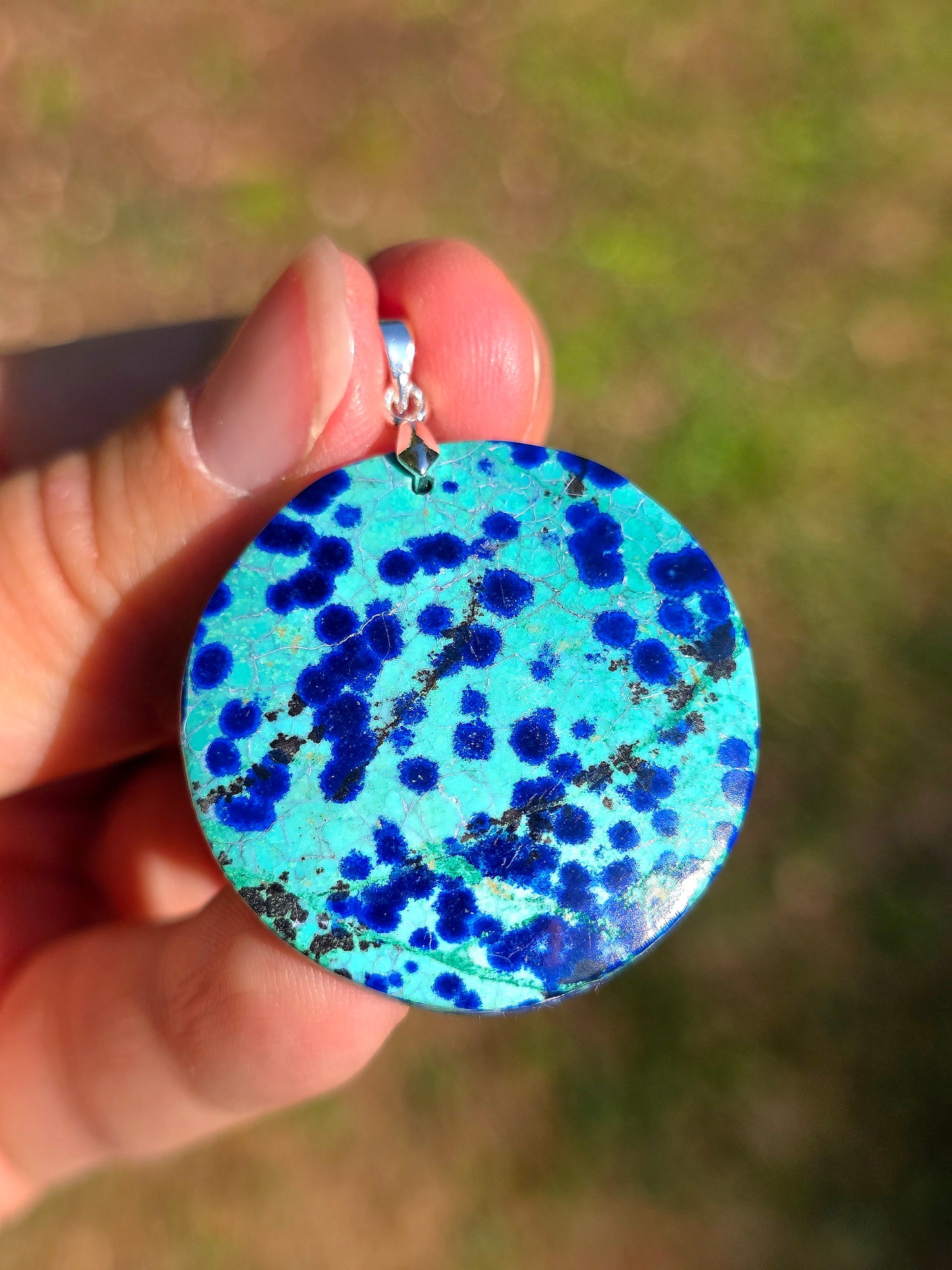 Pendentif Azurite Malachite n°3