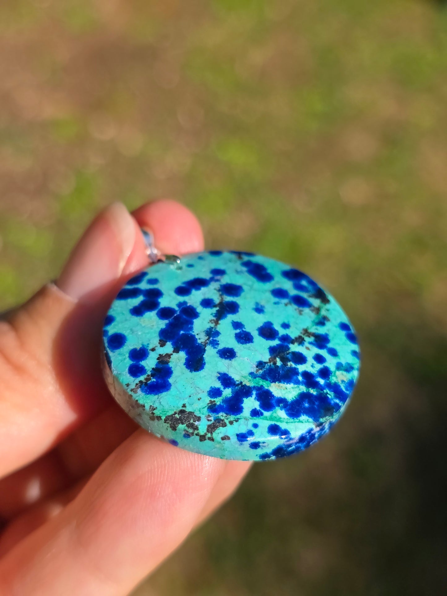 Pendentif Azurite Malachite n°3