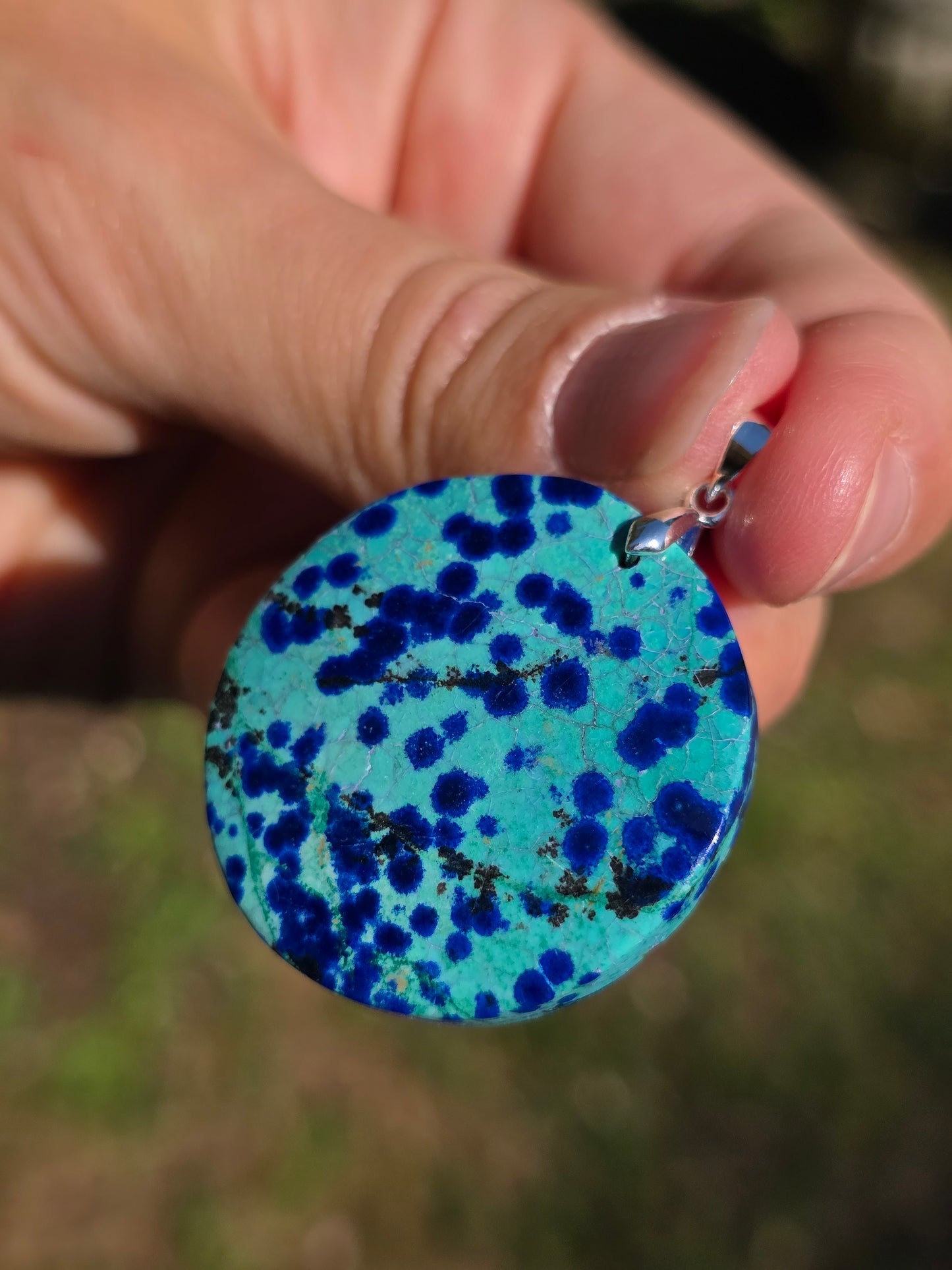 Pendentif Azurite Malachite n°3