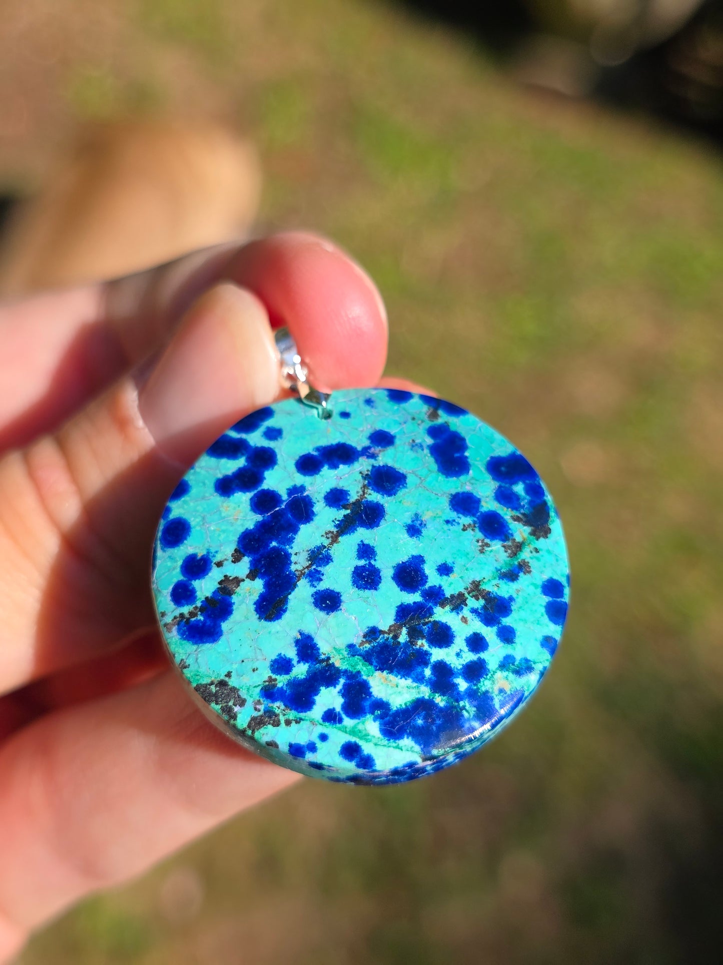 Pendentif Azurite Malachite n°3