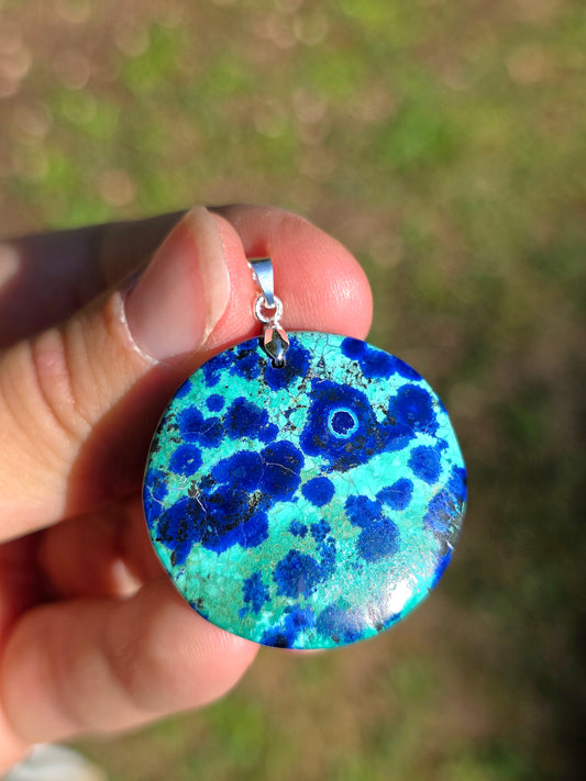 Pendentif Azurite Malachite n°5