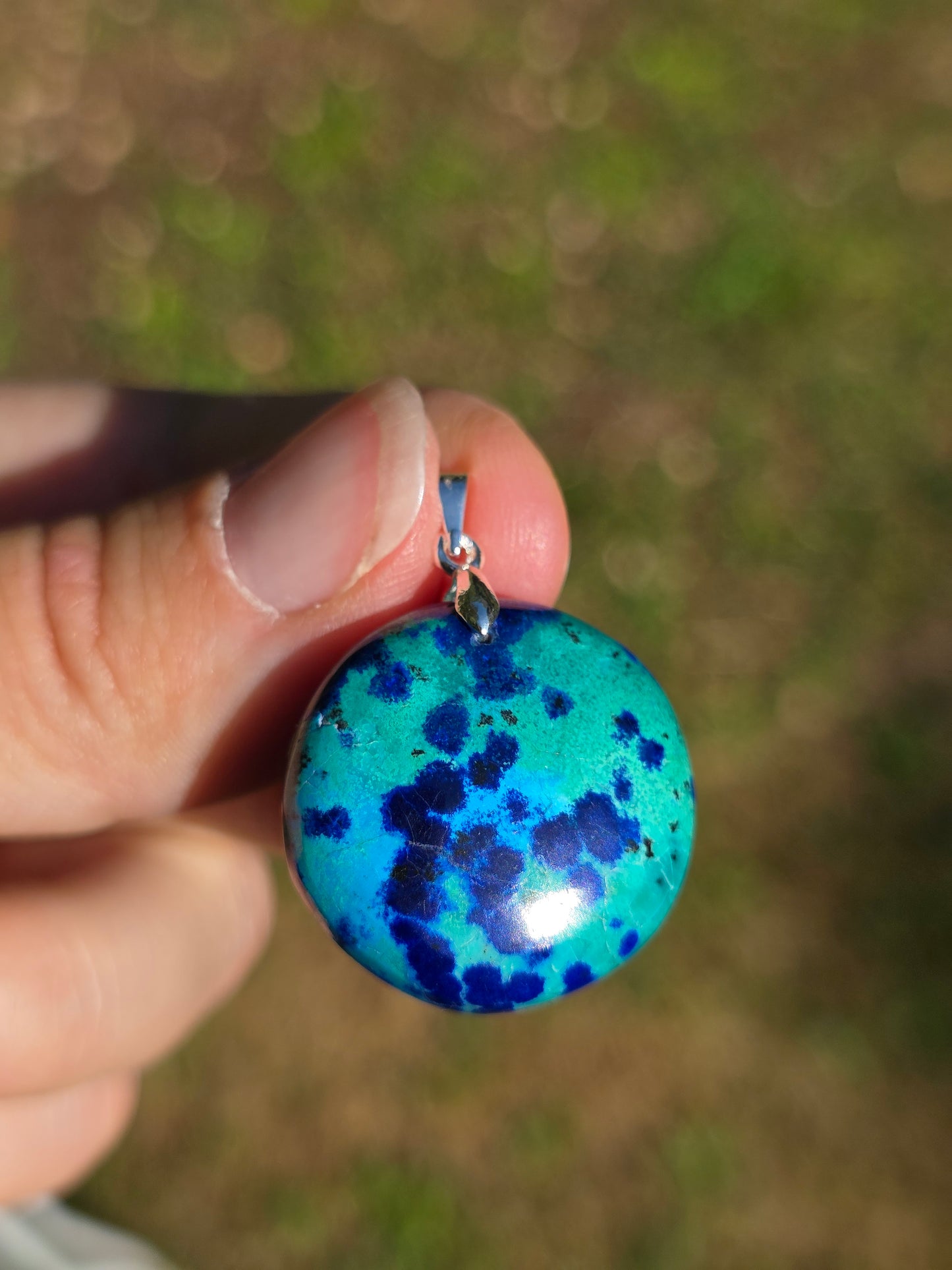 Pendentif Azurite Malachite n°7