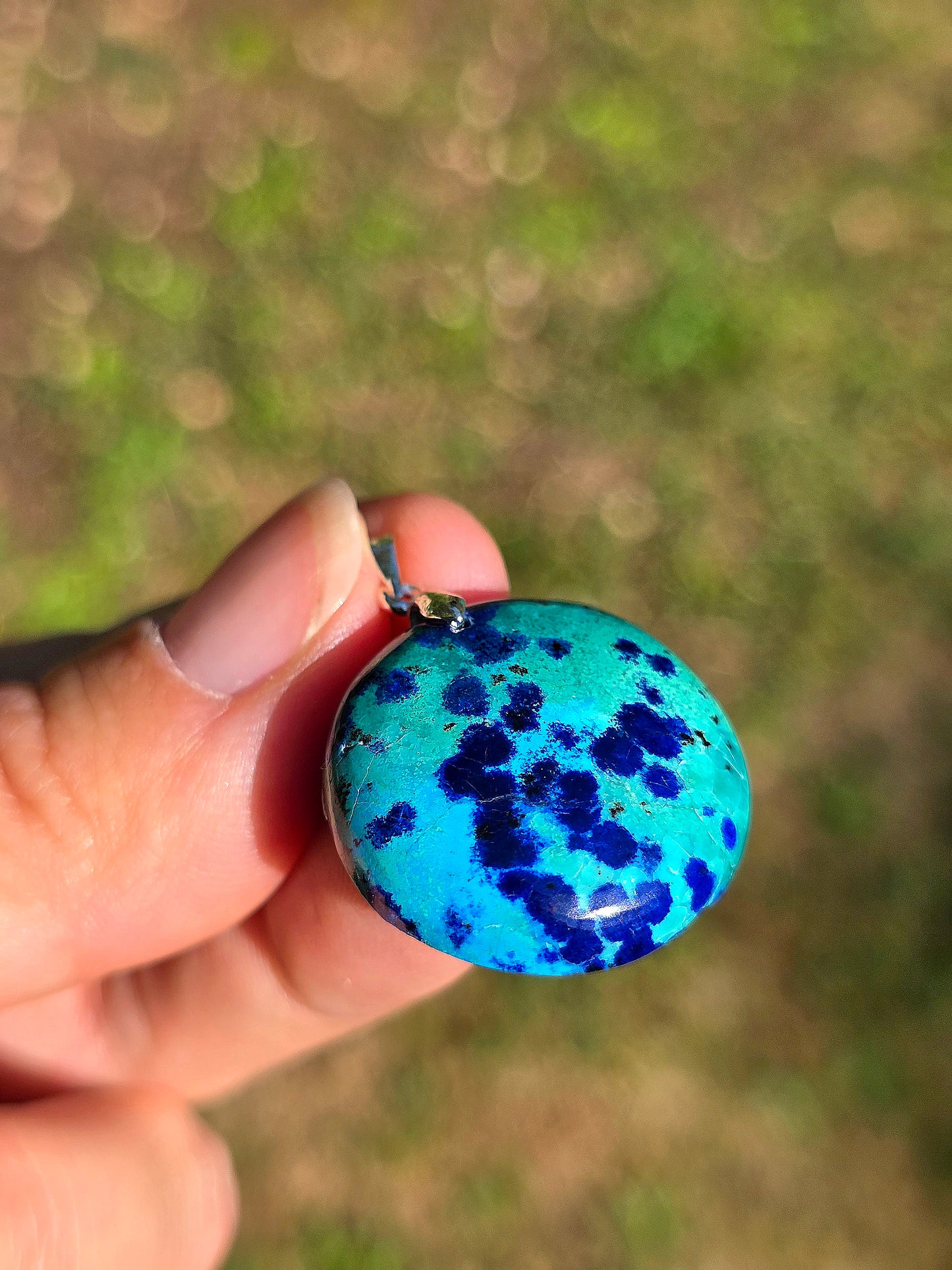 Pendentif Azurite Malachite n°7