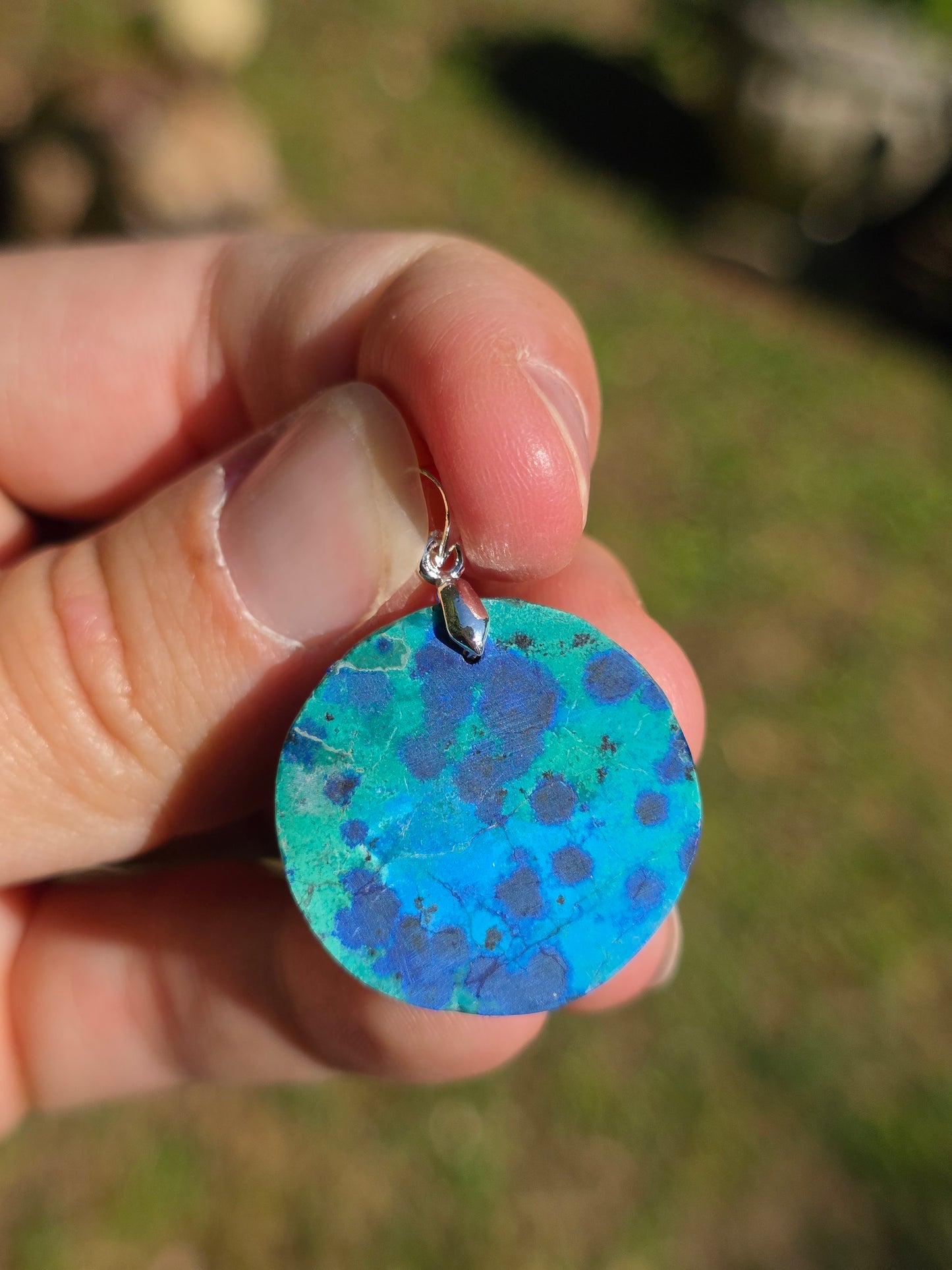 Pendentif Azurite Malachite n°7