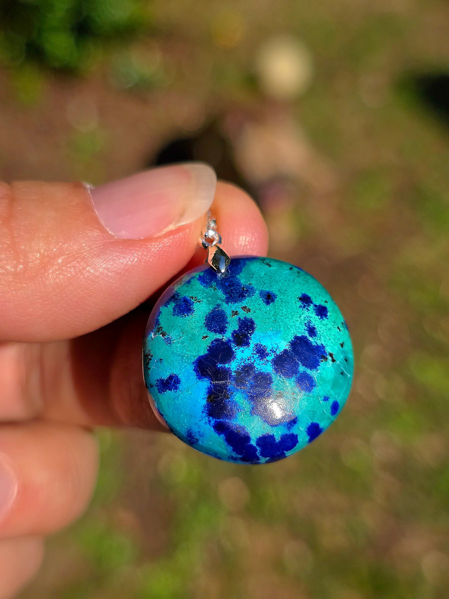 Pendentif Azurite Malachite n°7