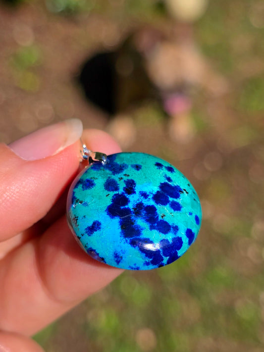 Pendentif Azurite Malachite n°7