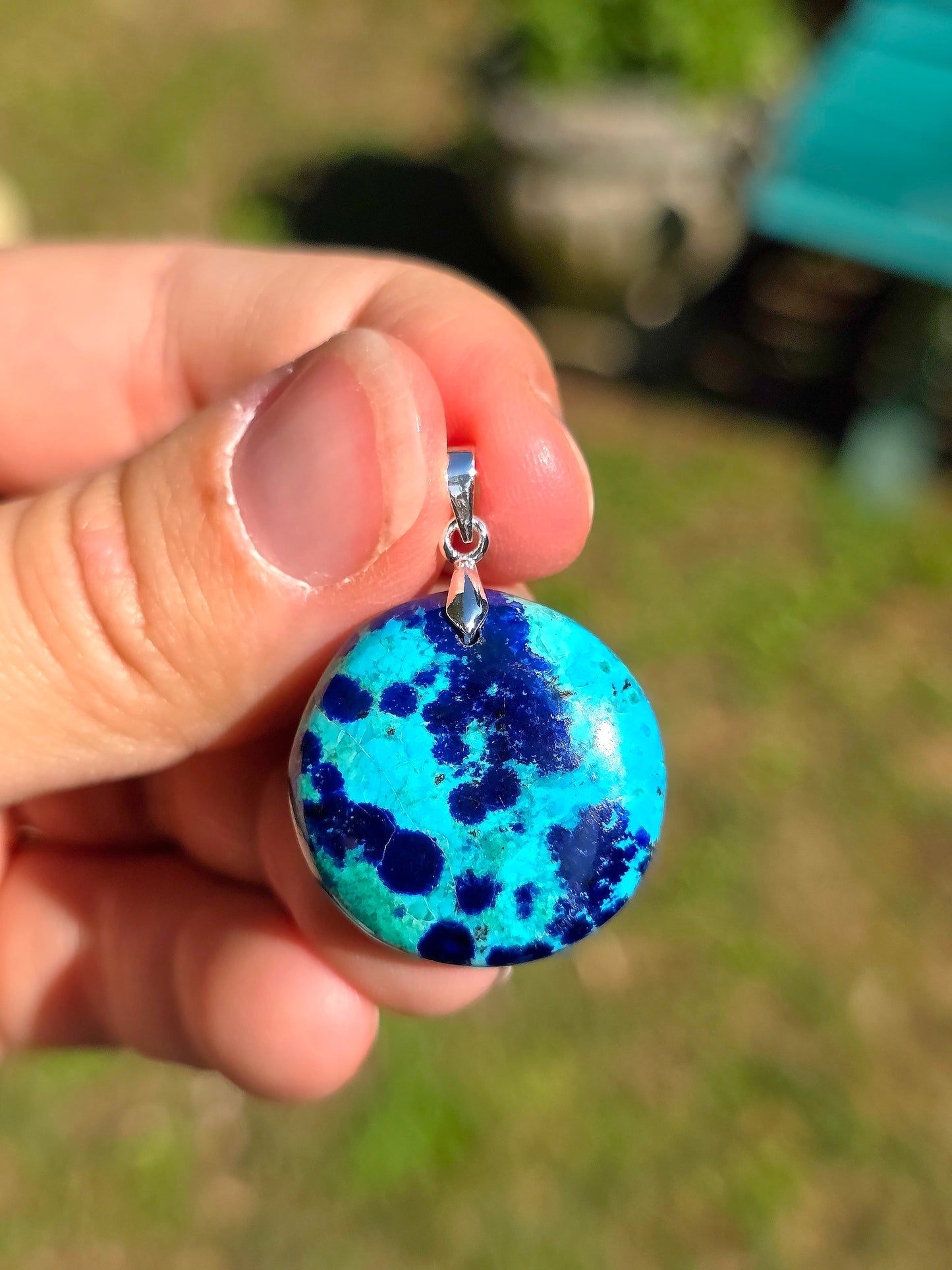 Pendentif Azurite Malachite n°9