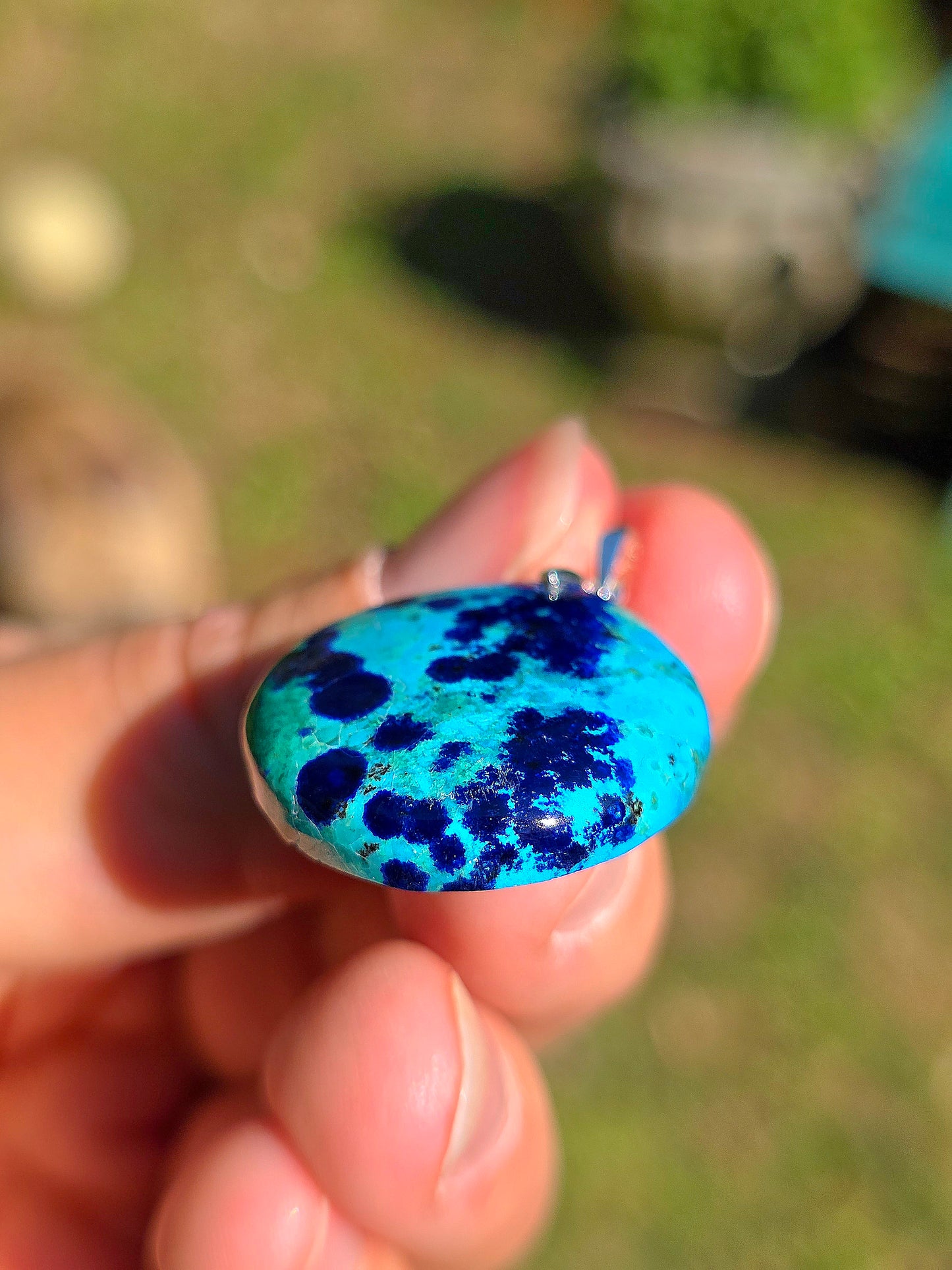 Pendentif Azurite Malachite n°9