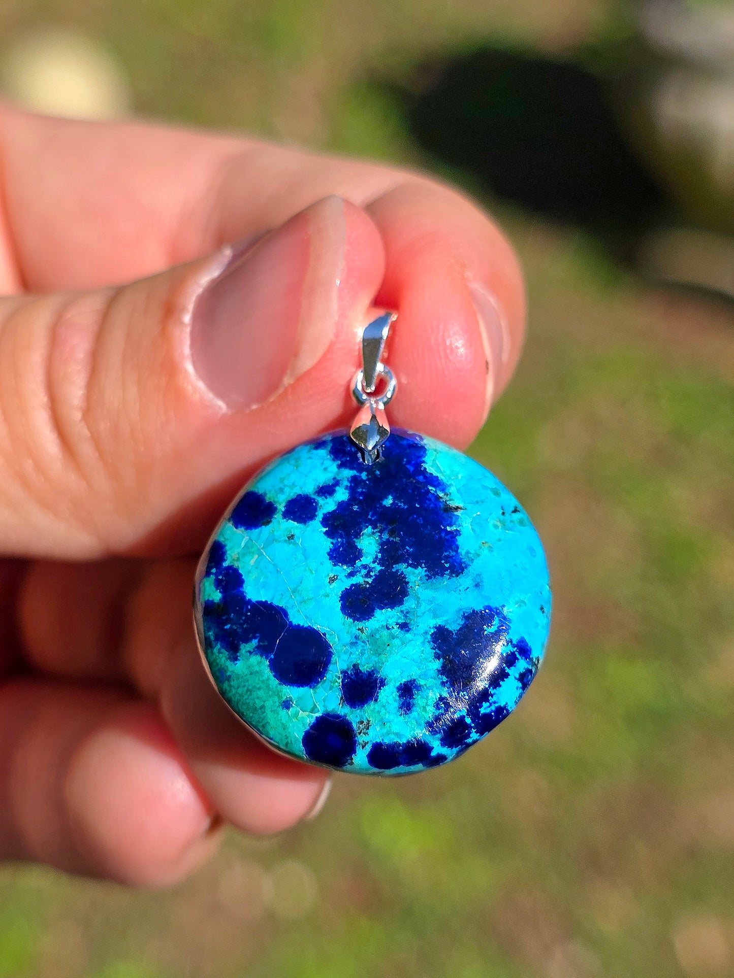 Pendentif Azurite Malachite n°9