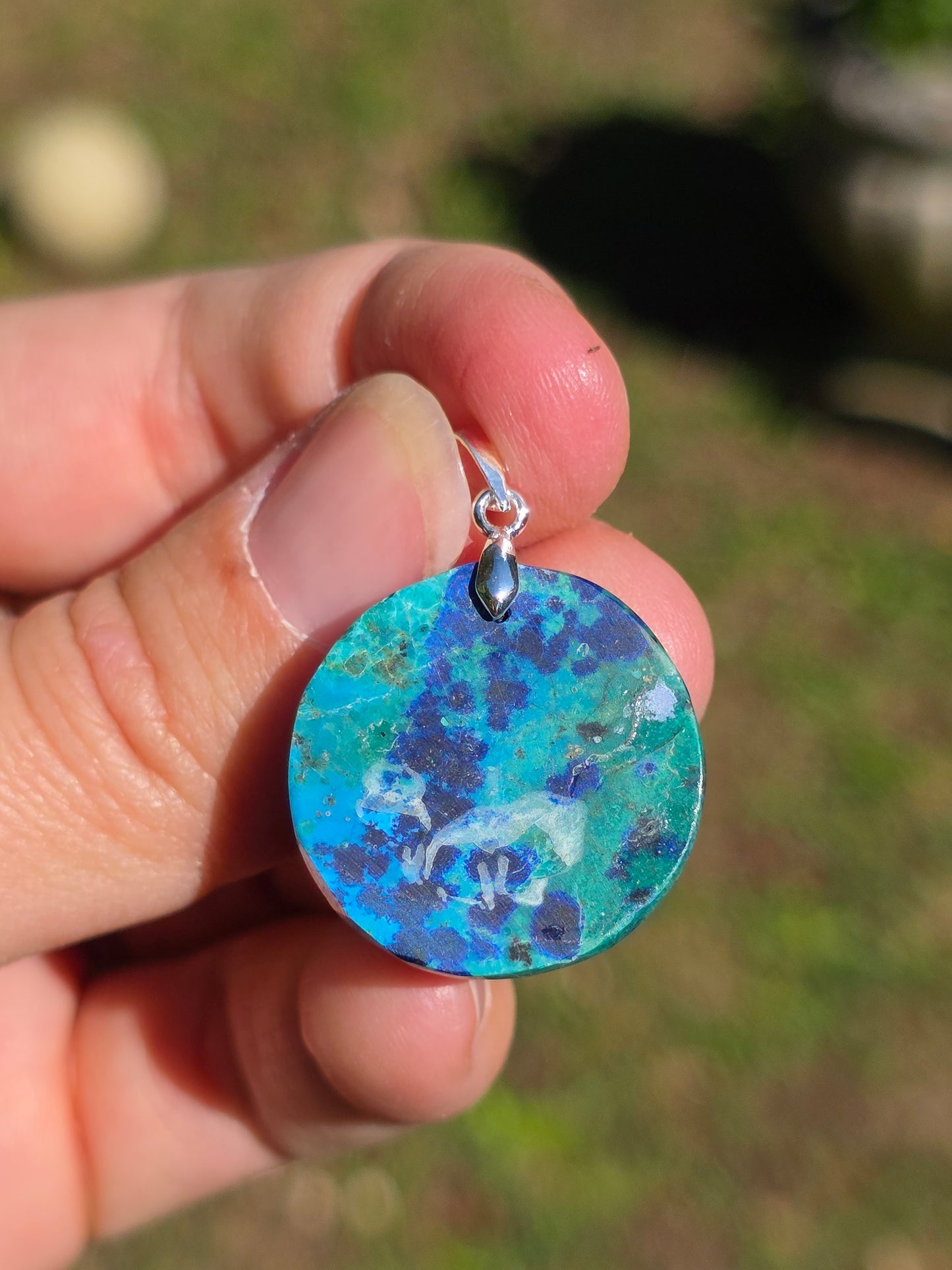 Pendentif Azurite Malachite n°9