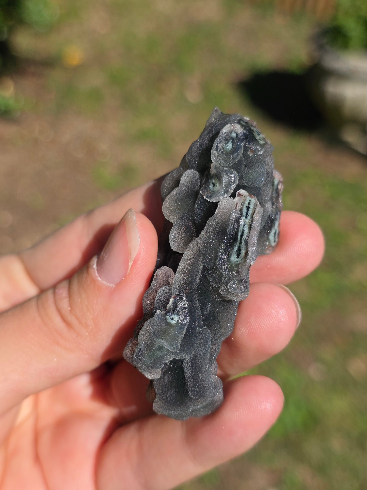 Calcédoine d'Inde avec Heulandite rouge n°18