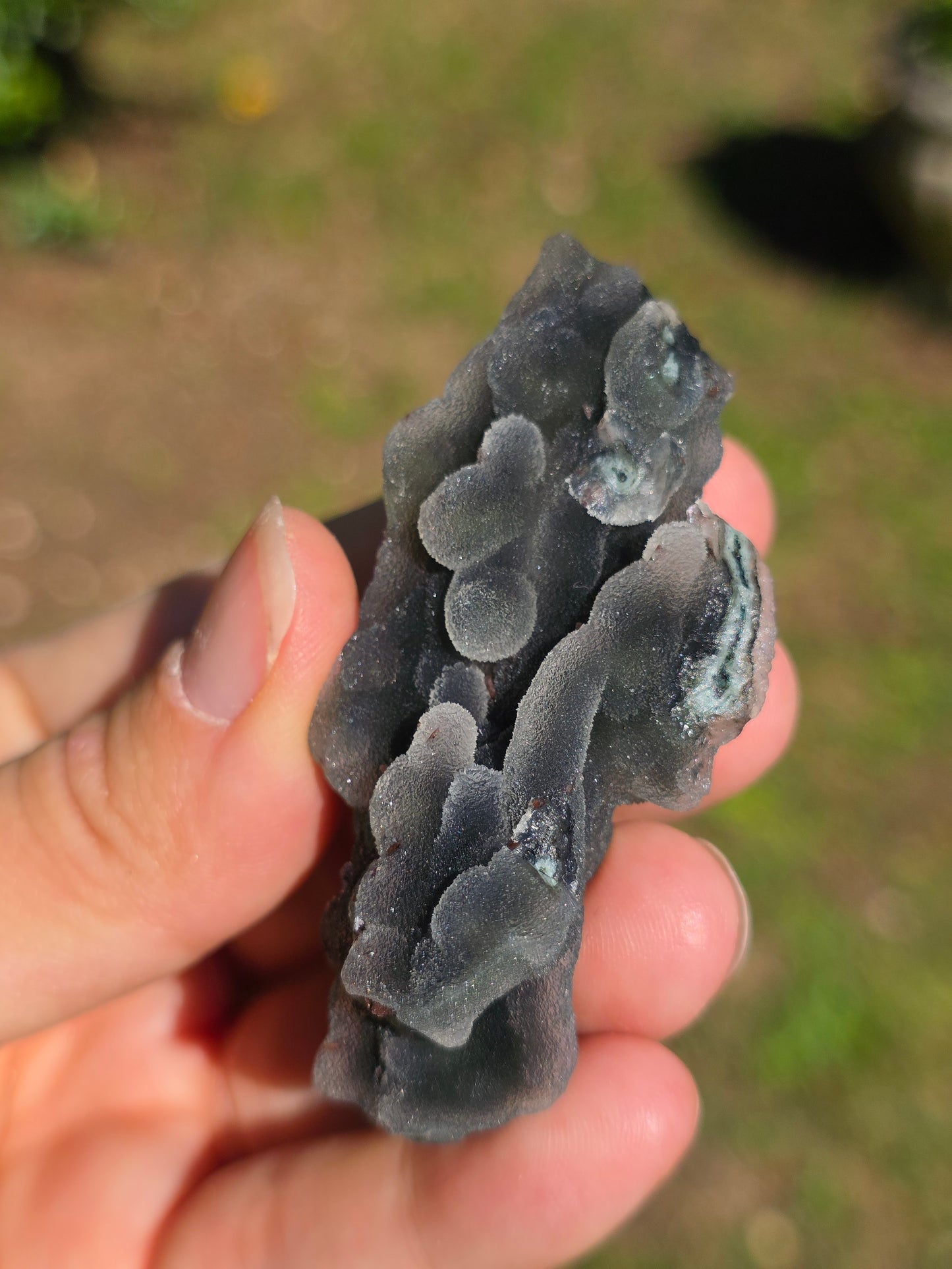 Calcédoine d'Inde avec Heulandite rouge n°18