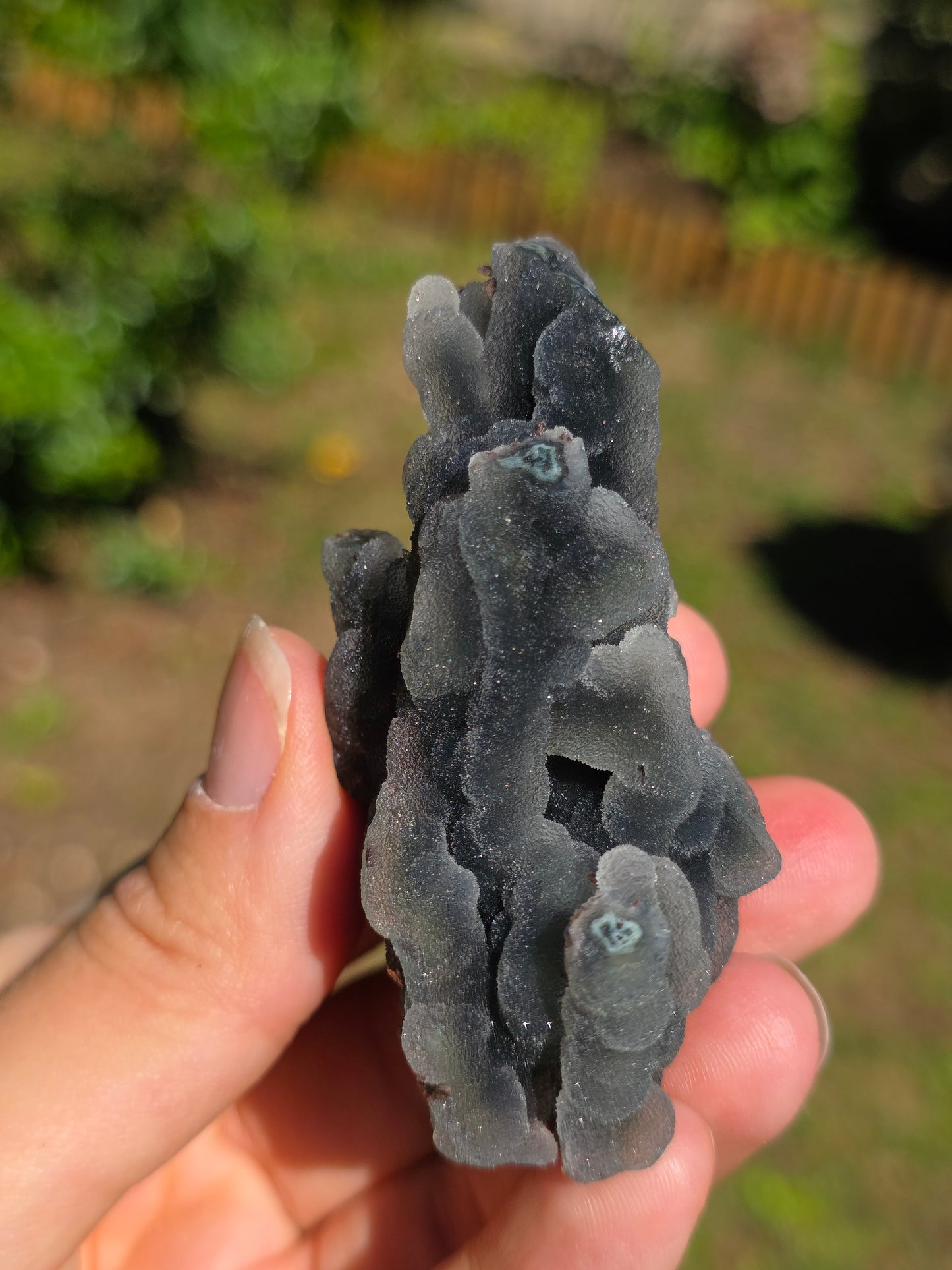 Calcédoine d'Inde avec Heulandite rouge n°19