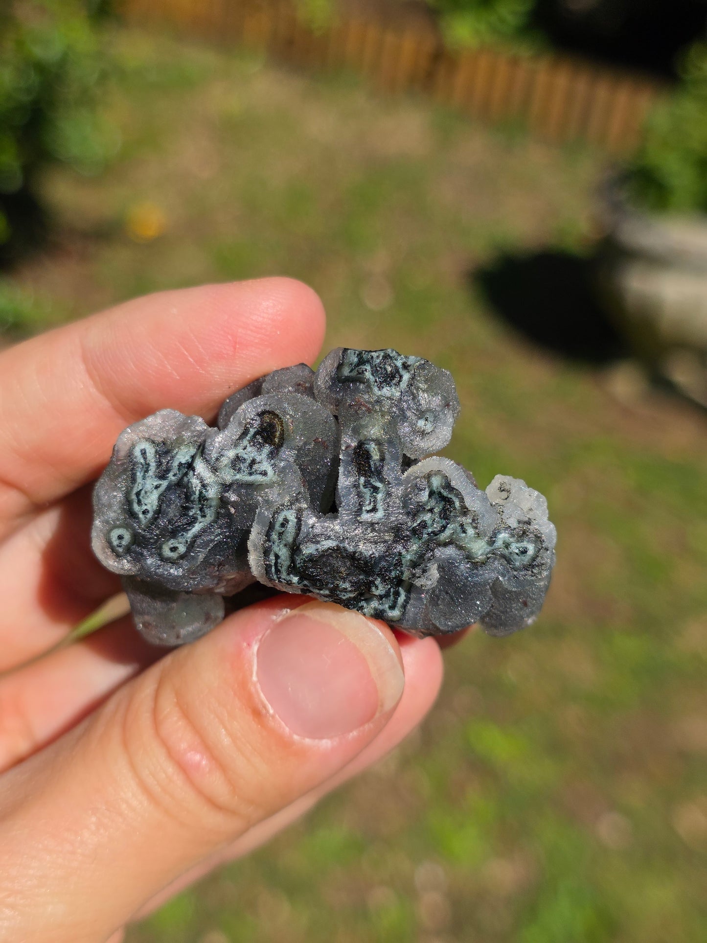 Calcédoine d'Inde avec heulandite rouge n°25