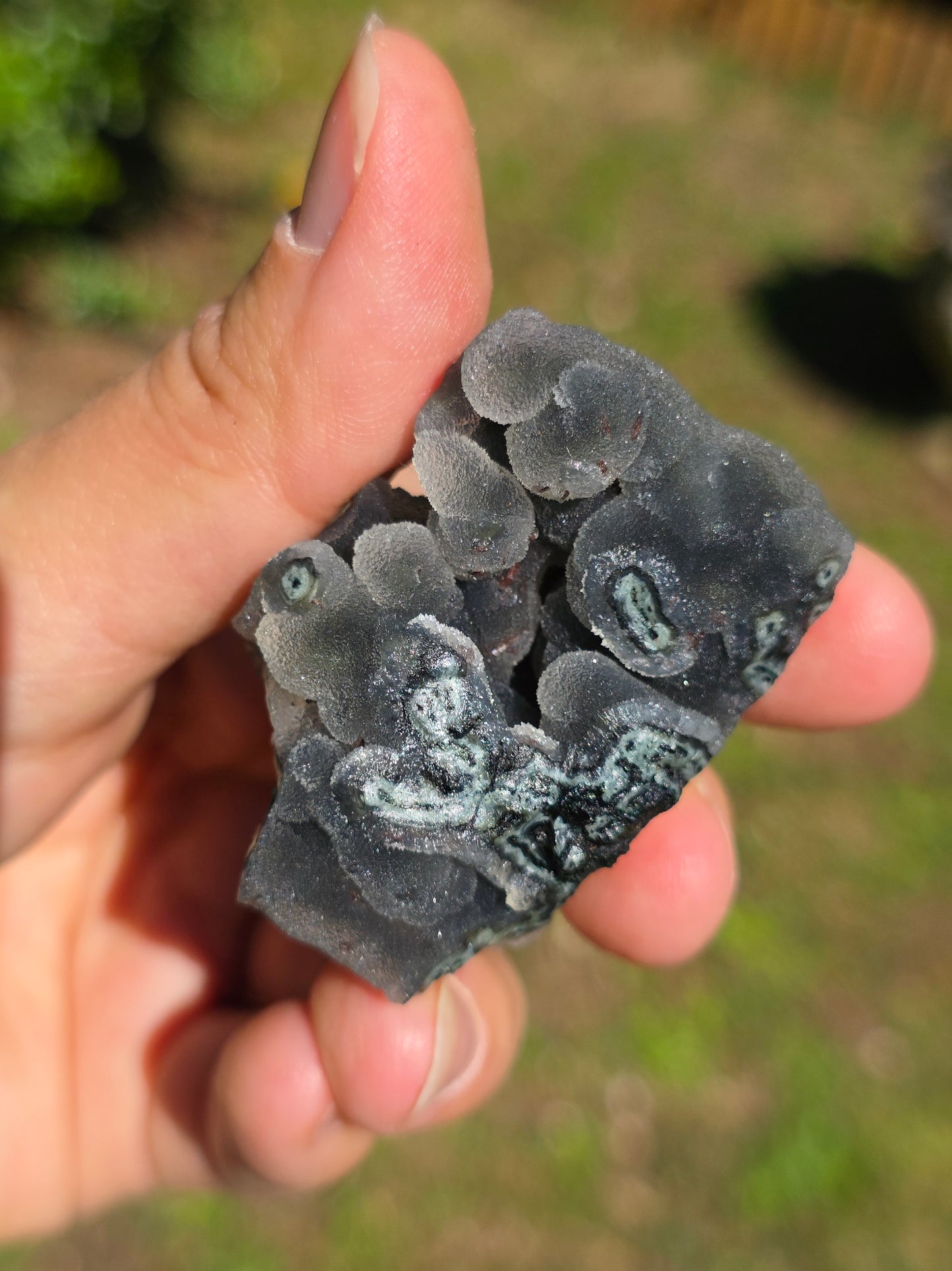 Calcédoine d'Inde avec heulandite rouge n°25