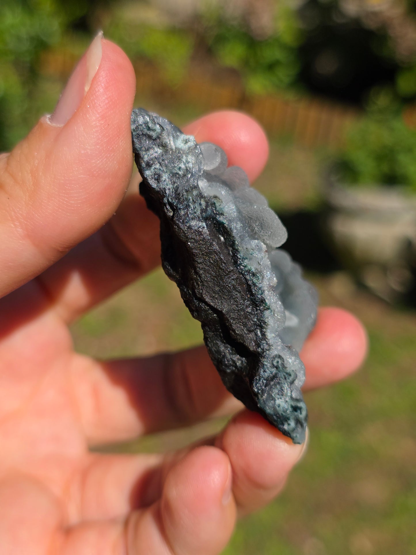 Calcédoine d'Inde avec heulandite rouge n°26