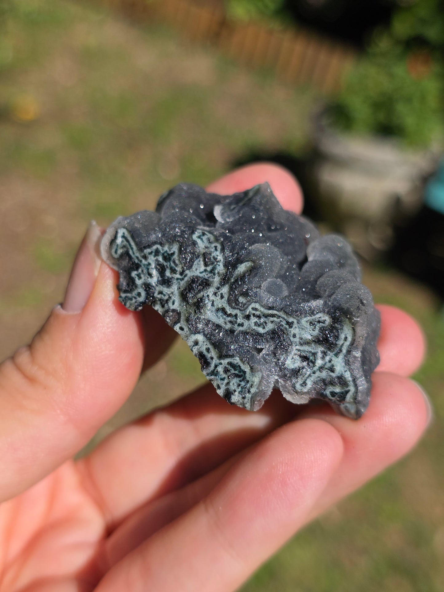 Calcédoine d'Inde avec heulandite rouge n°27