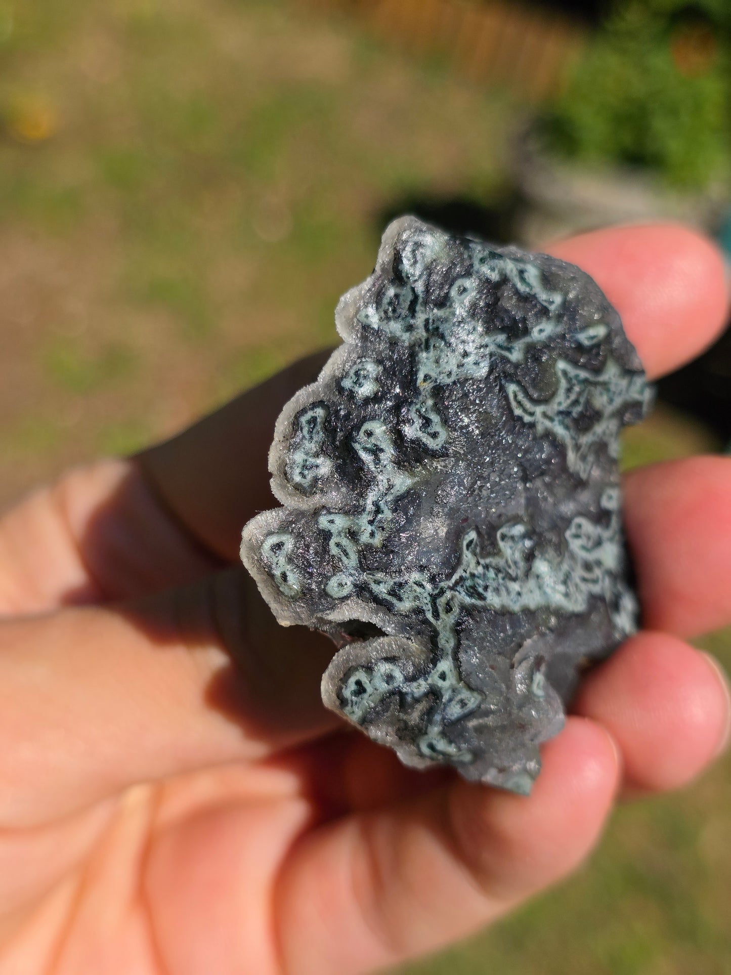 Calcédoine d'Inde avec heulandite rouge n°27