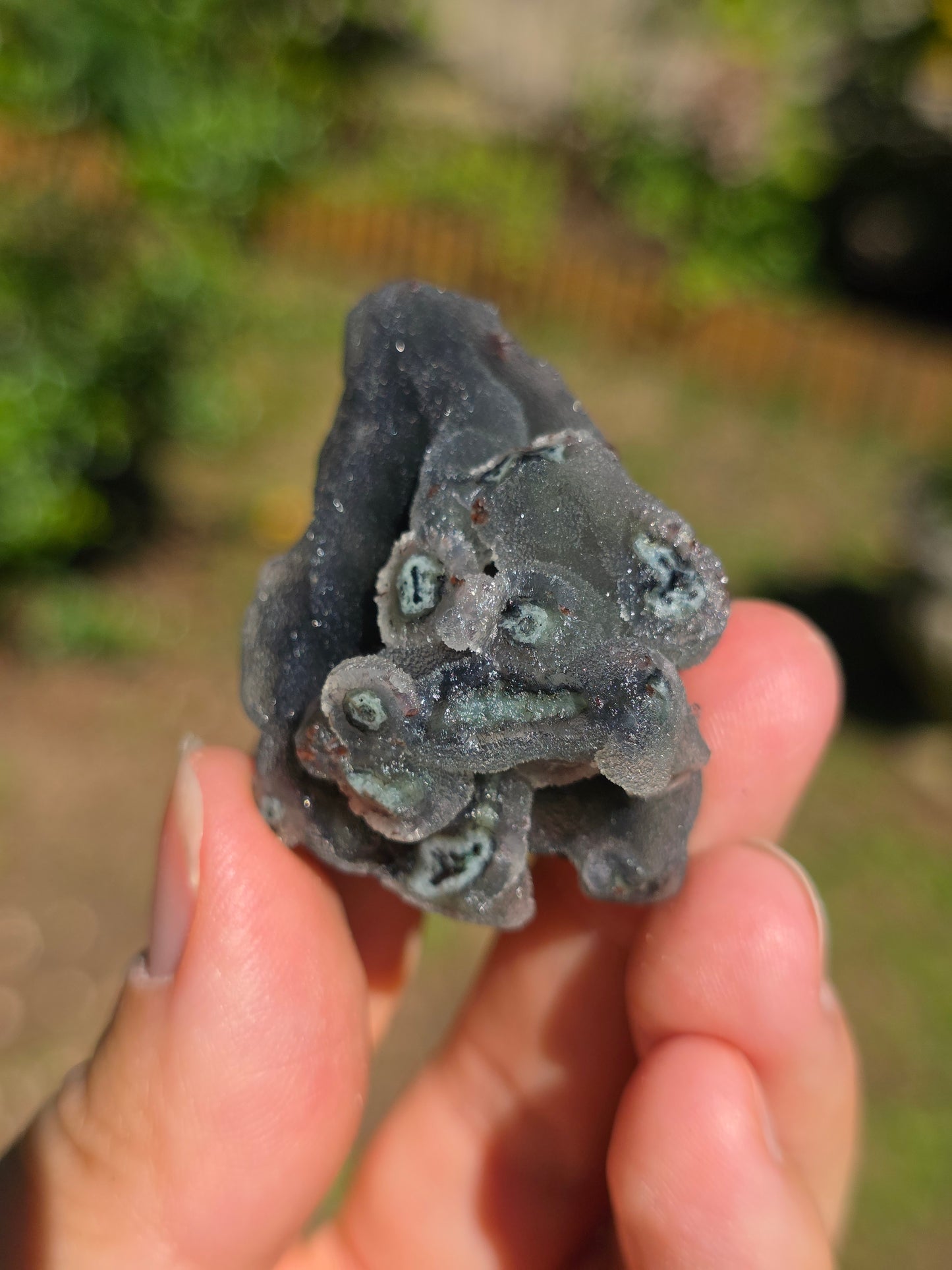 Calcédoine d'Inde avec heulandite rouge n°29