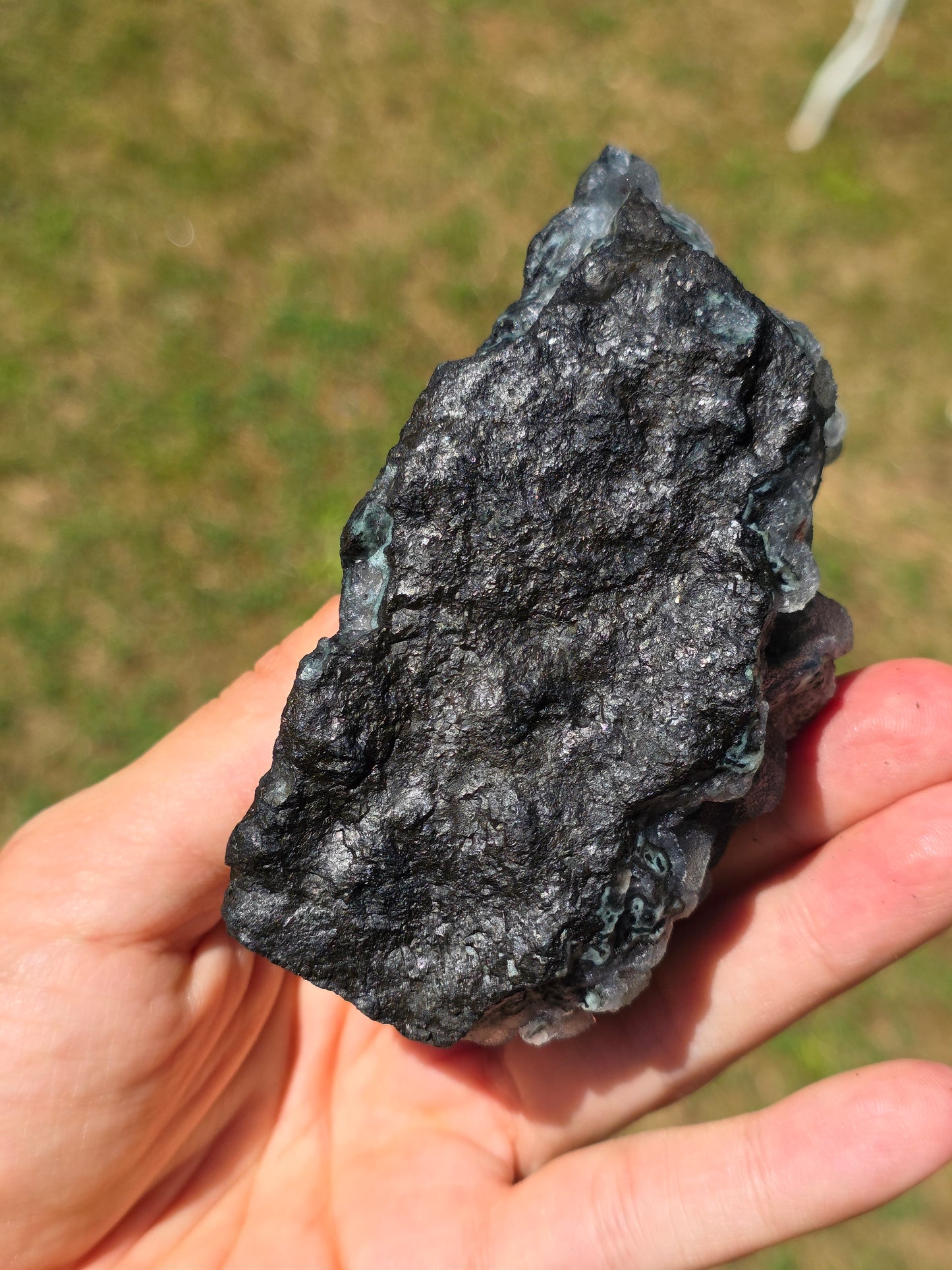 Calcédoine avec Heulandite rouge d'Inde n°63