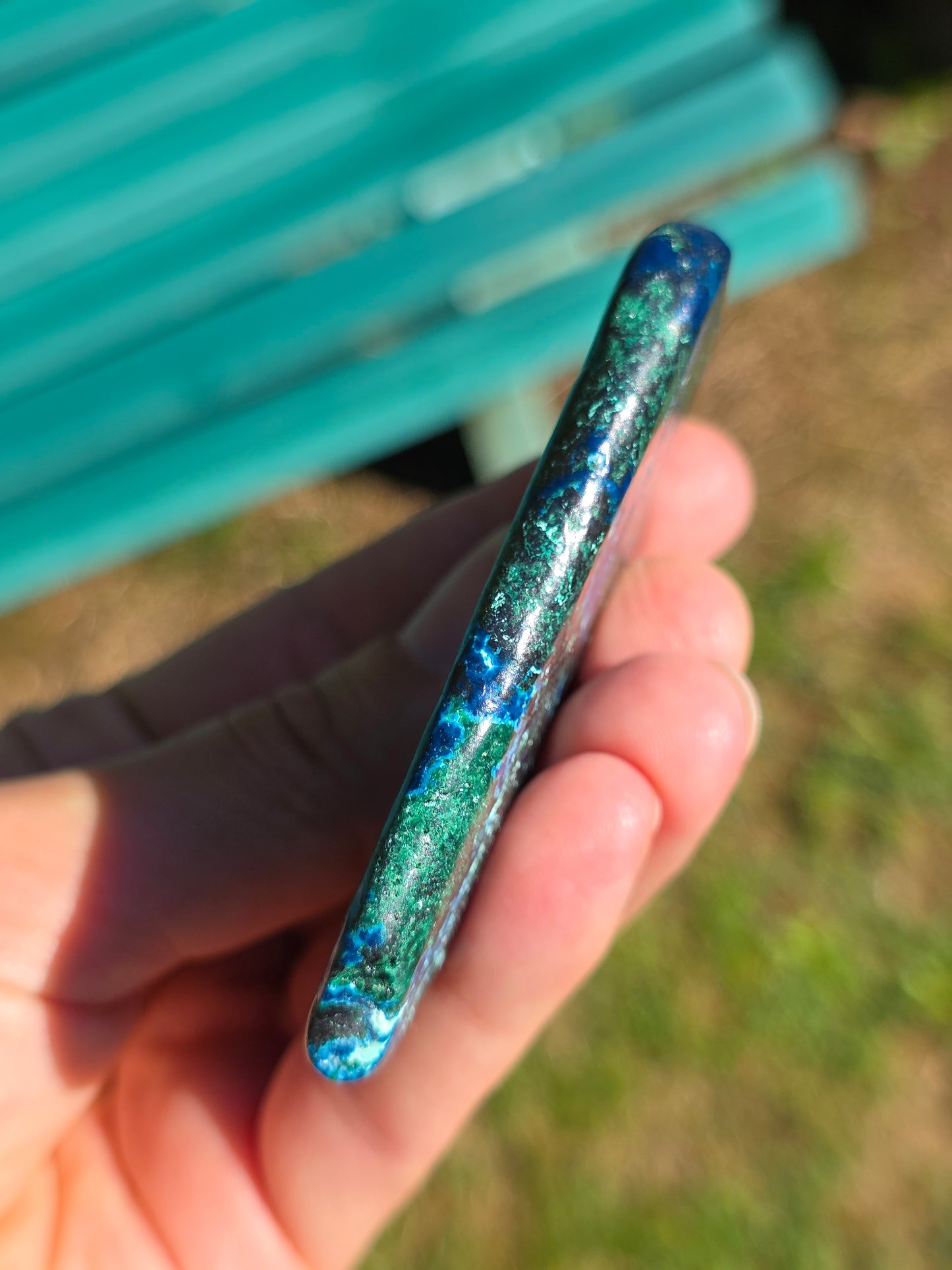 Galet Shattuckite et Malachite du Congo n°1