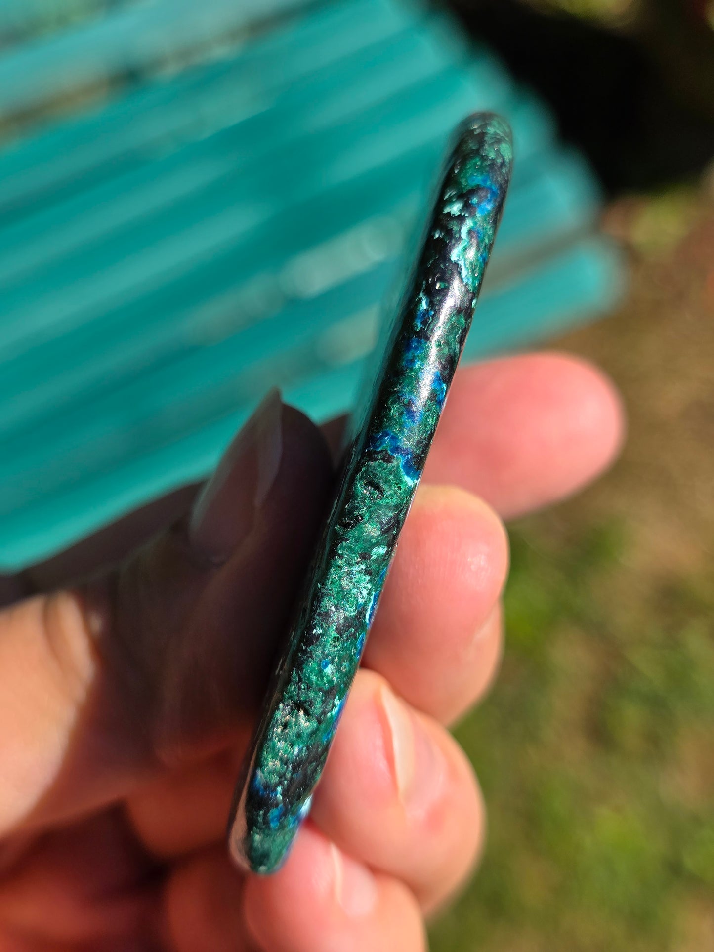 Galet Shattuckite et Malachite du Congo n°1