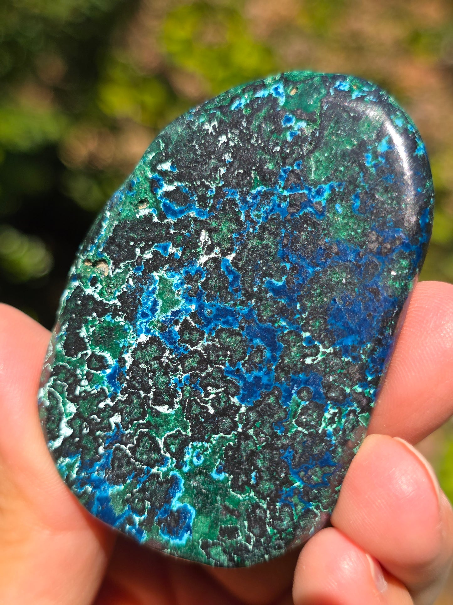 Galet Shattuckite et Malachite du Congo n°2