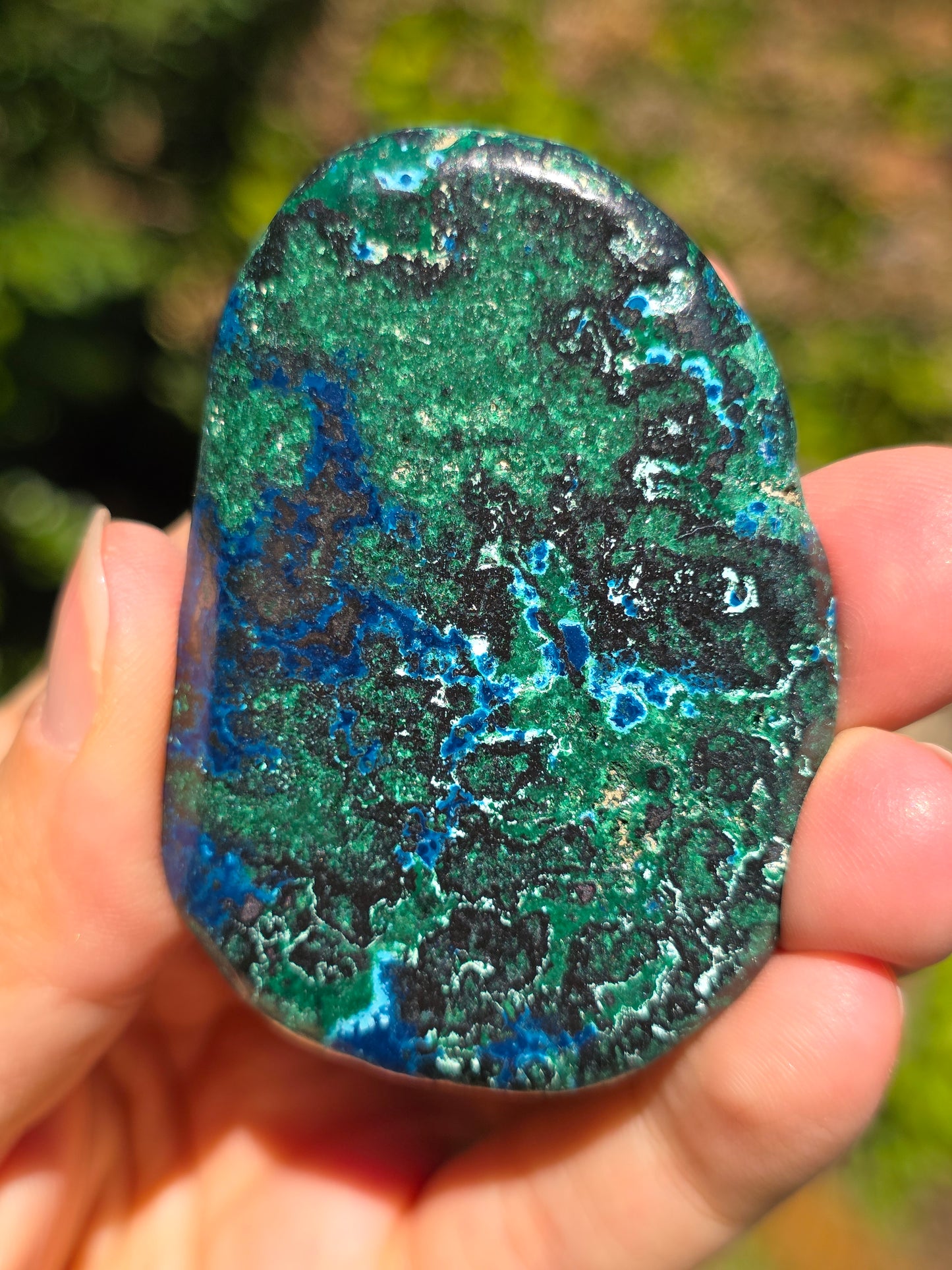 Galet Shattuckite et Malachite du Congo n°2