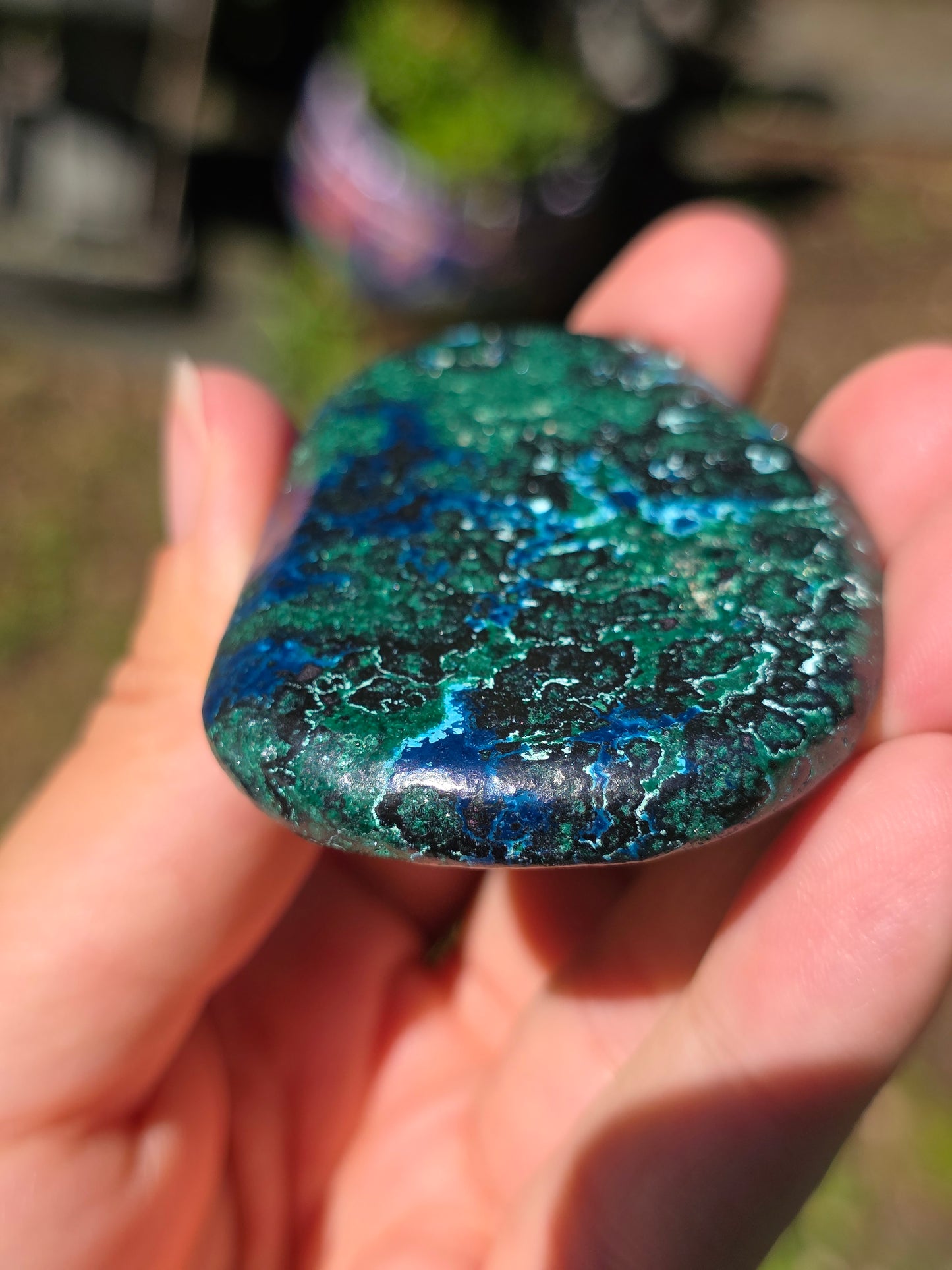 Galet Shattuckite et Malachite du Congo n°2
