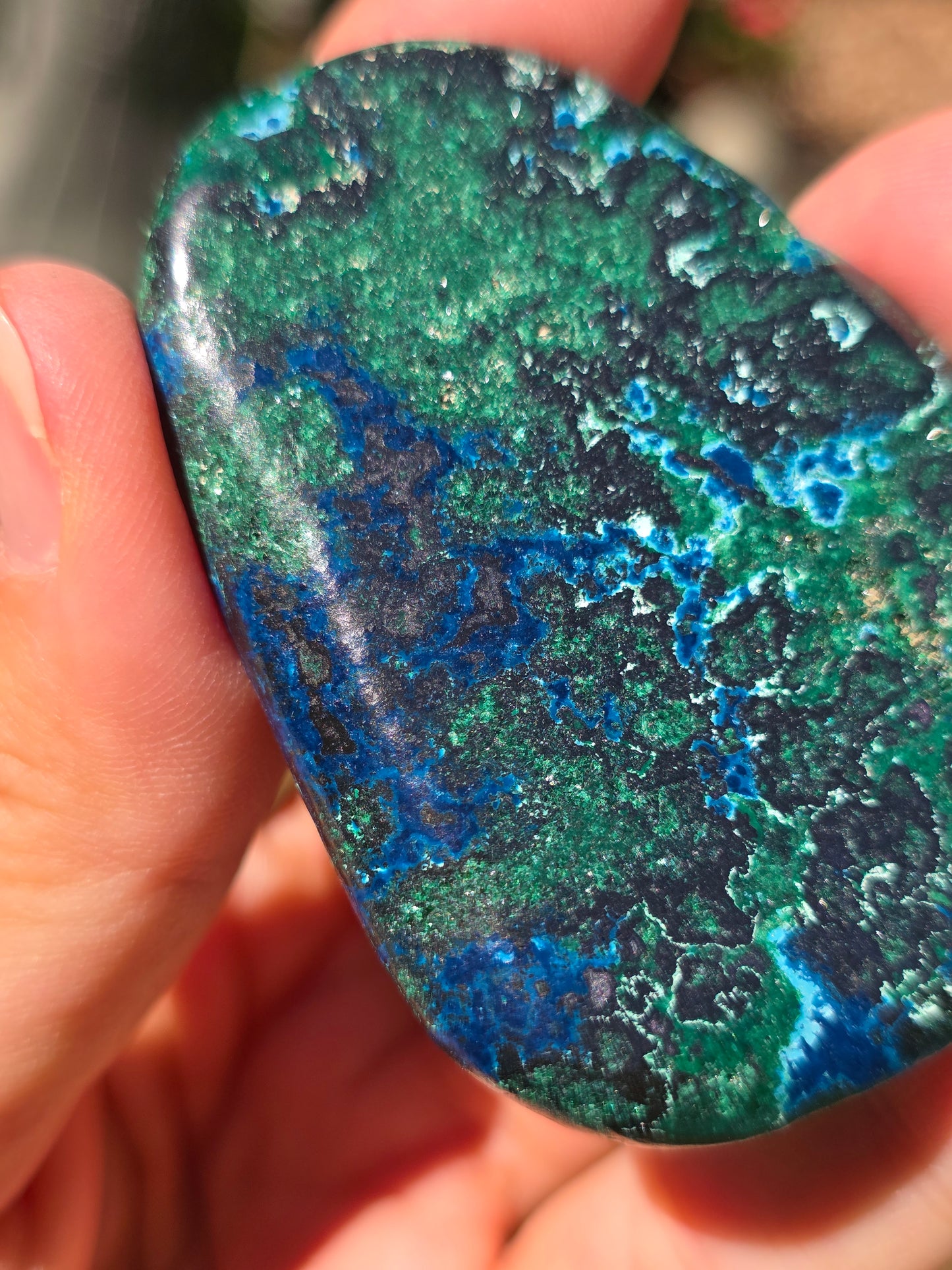 Galet Shattuckite et Malachite du Congo n°2