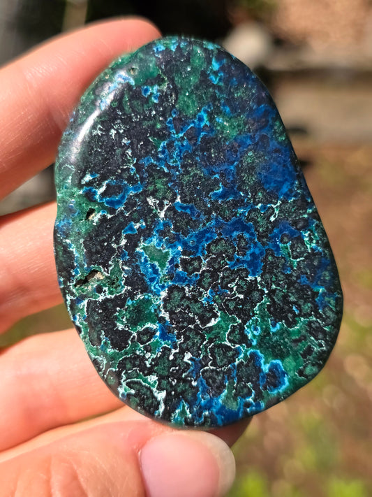 Galet Shattuckite et Malachite du Congo n°2