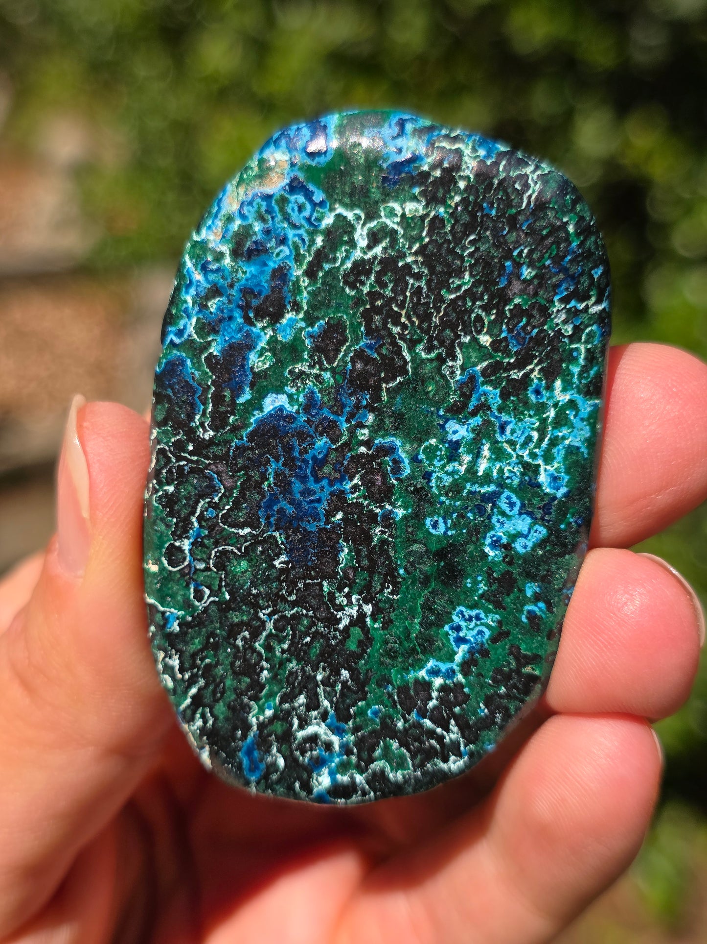Galet Shattuckite et Malachite du Congo n°3