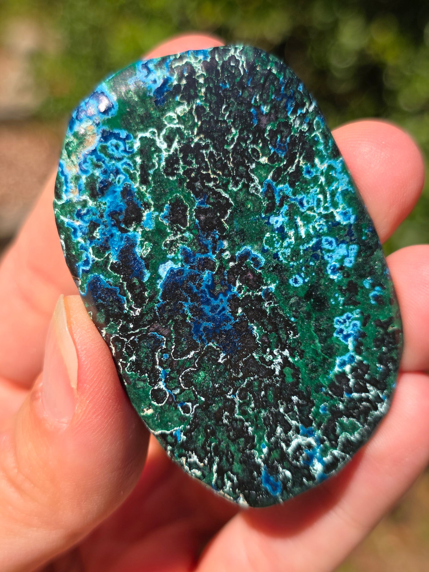 Galet Shattuckite et Malachite du Congo n°3