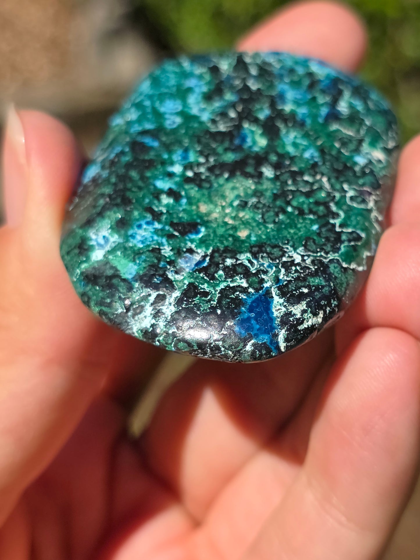Galet Shattuckite et Malachite du Congo n°3
