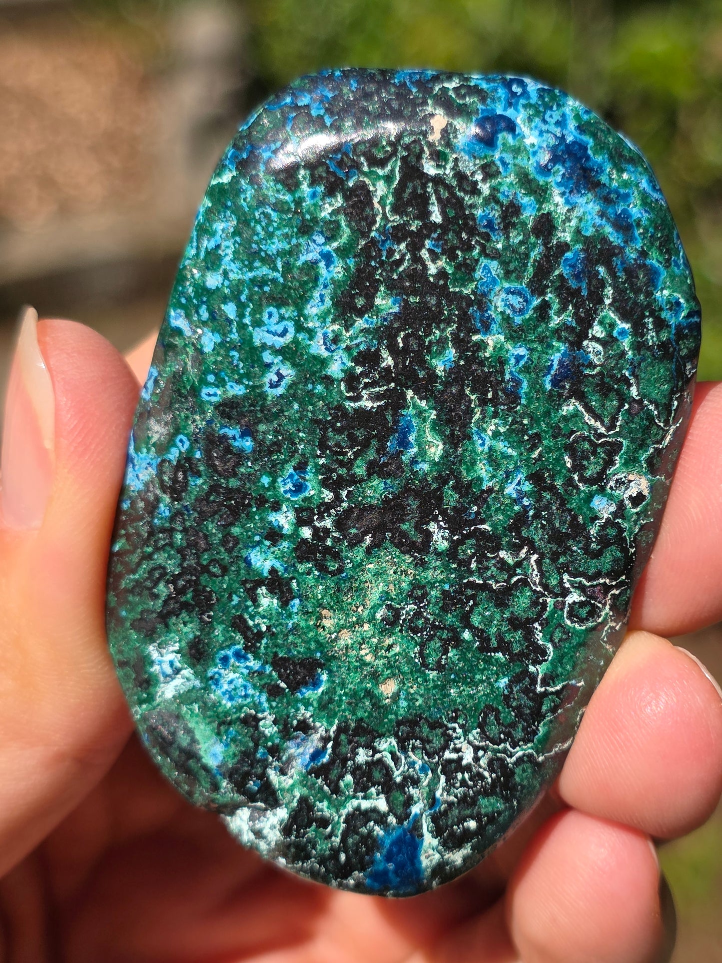 Galet Shattuckite et Malachite du Congo n°3