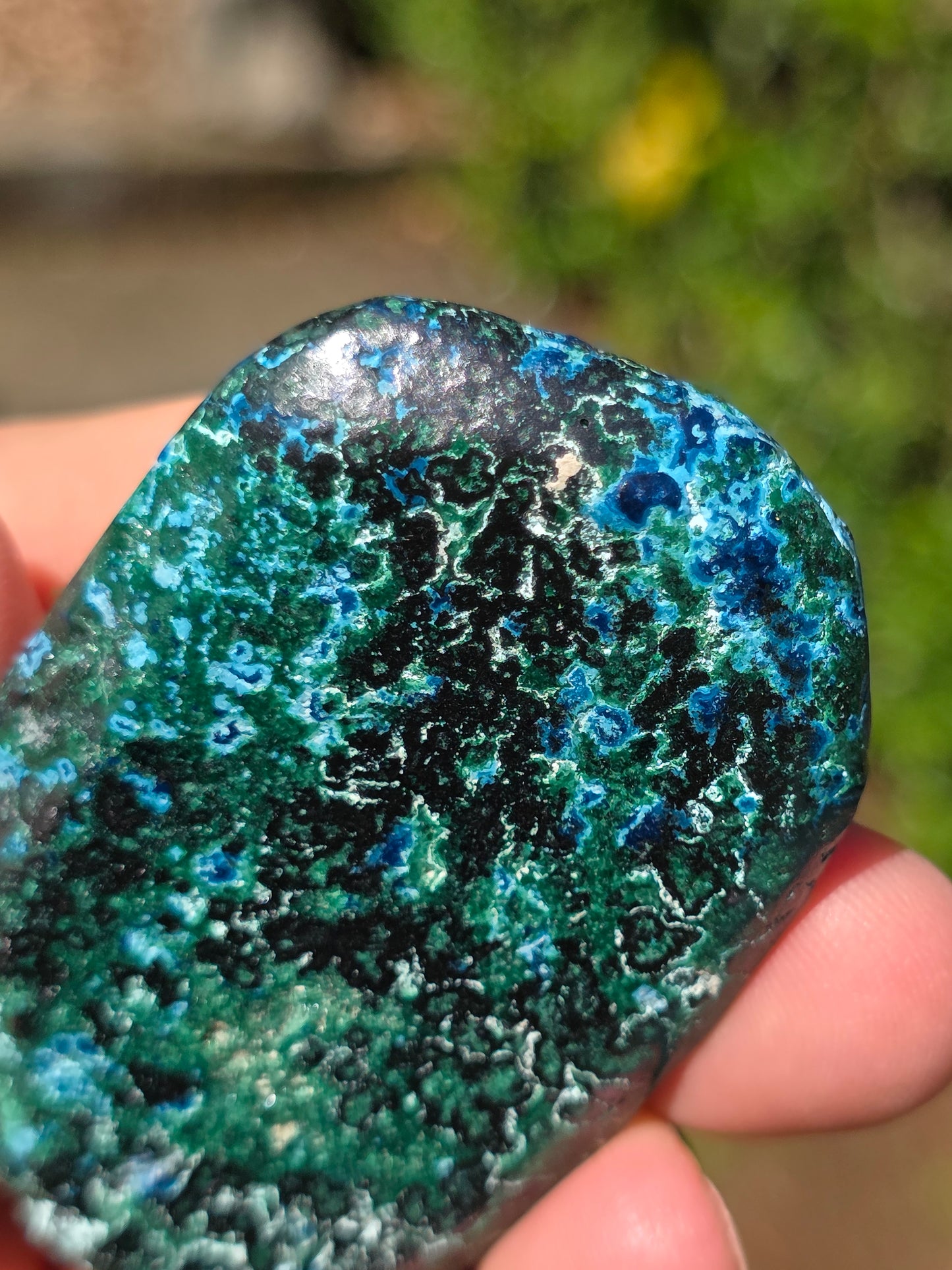 Galet Shattuckite et Malachite du Congo n°3