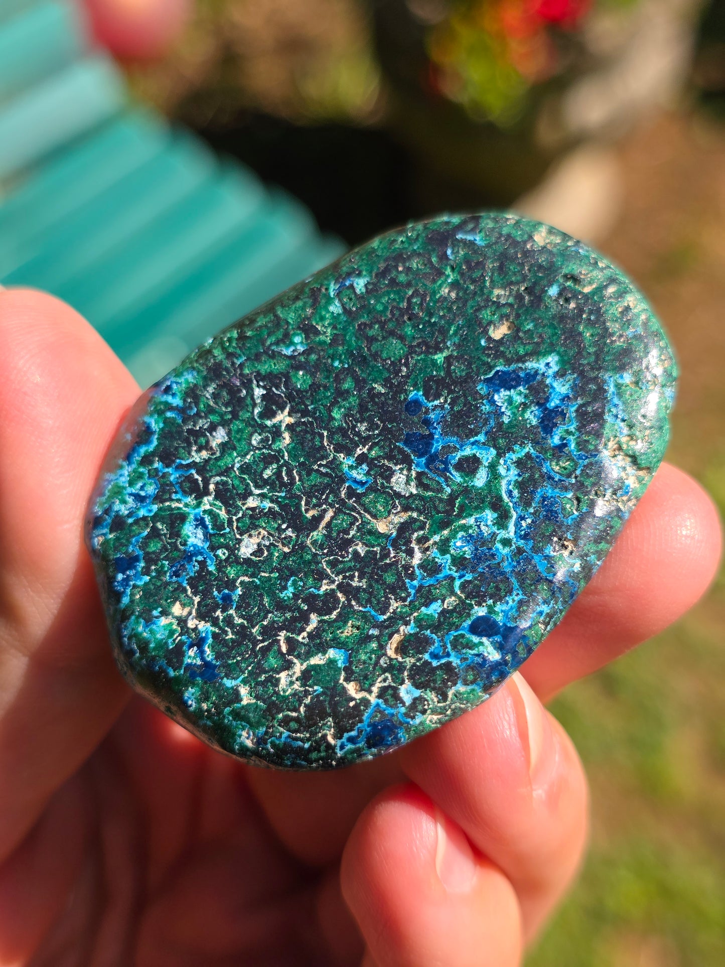 Galet Shattuckite et Malachite du Congo n°5