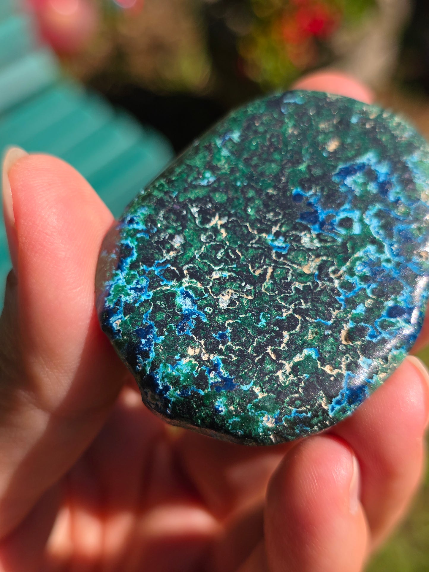 Galet Shattuckite et Malachite du Congo n°5